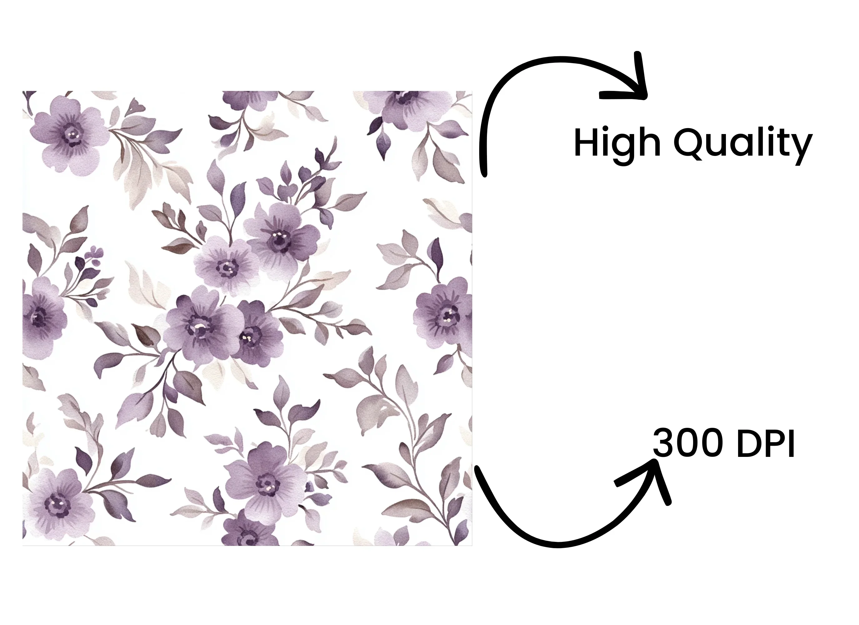 Elegant Purple Floral Clipart Bundle - Image 4