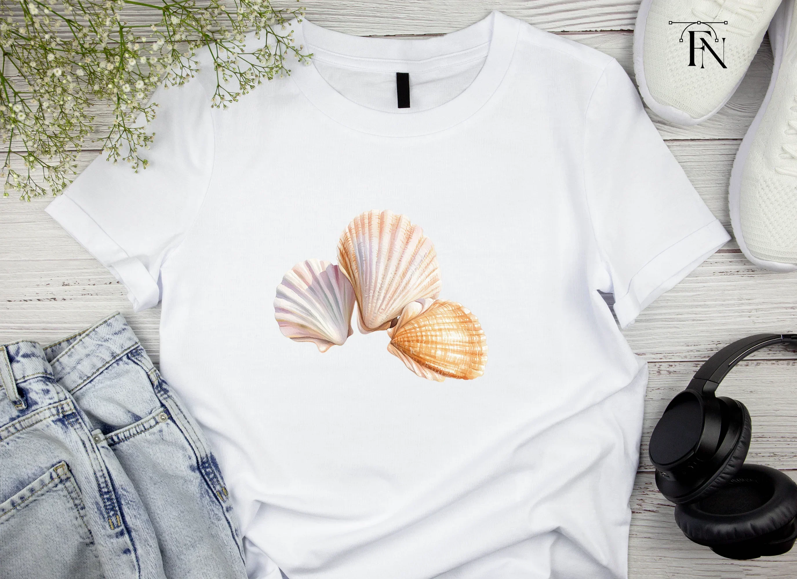 Elegant Seashells Clipart Bundle - Image 4