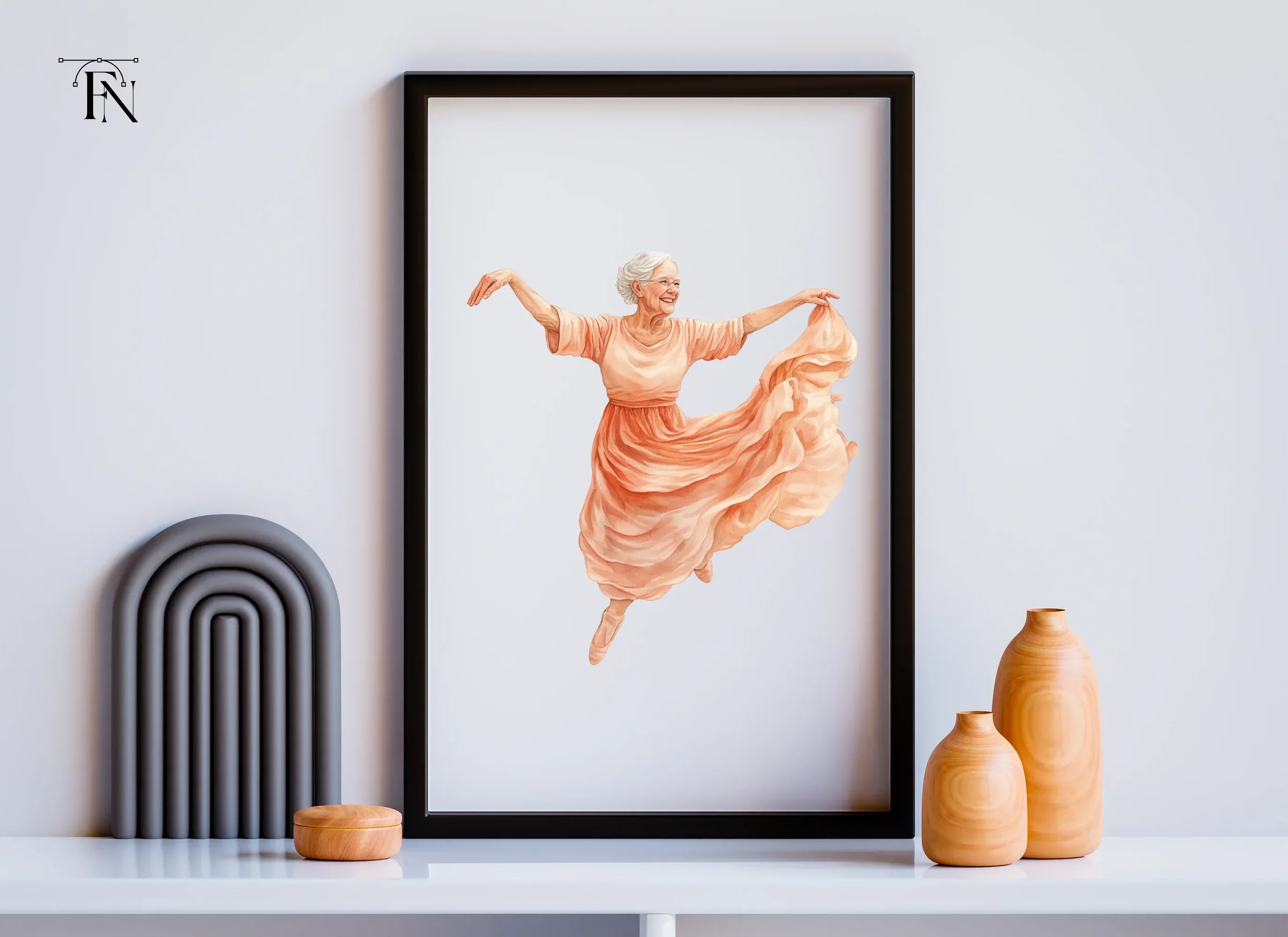 Elegant Senior Ballerina Clipart Bundle - Image 6