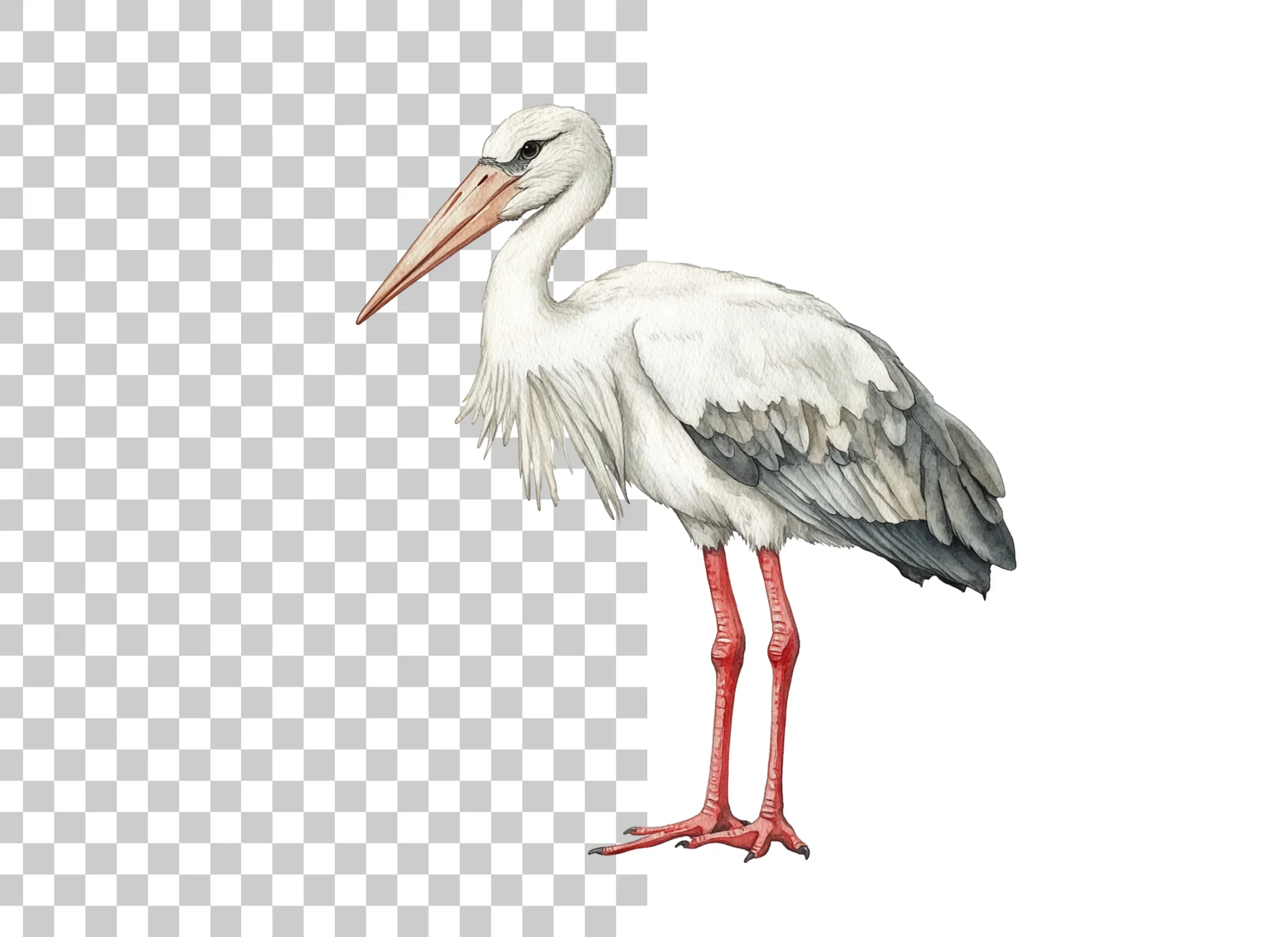 Elegant Stork Pair Clipart Bundle - Image 6