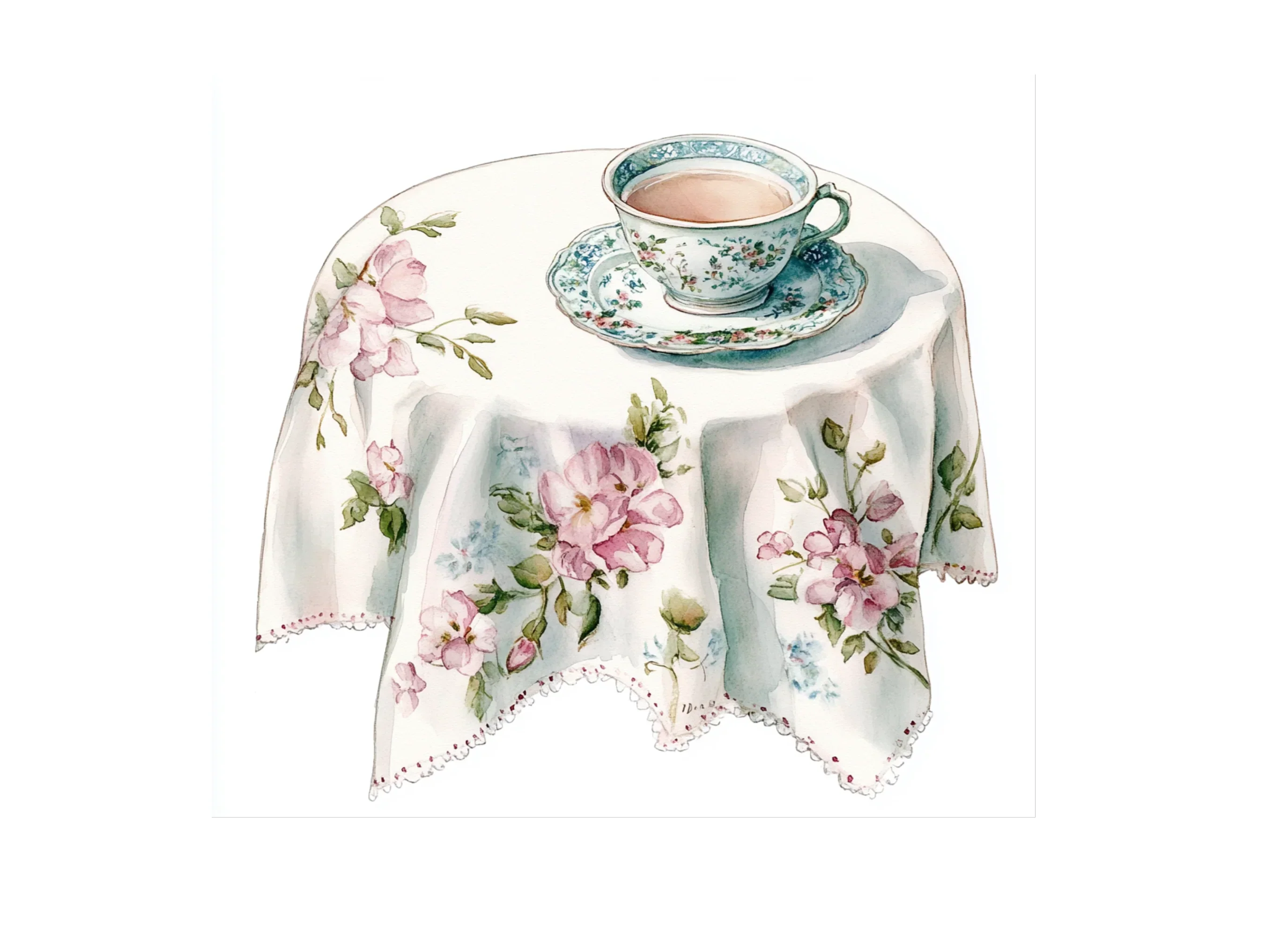 Elegant Tea Party Clipart Bundle - Image 3
