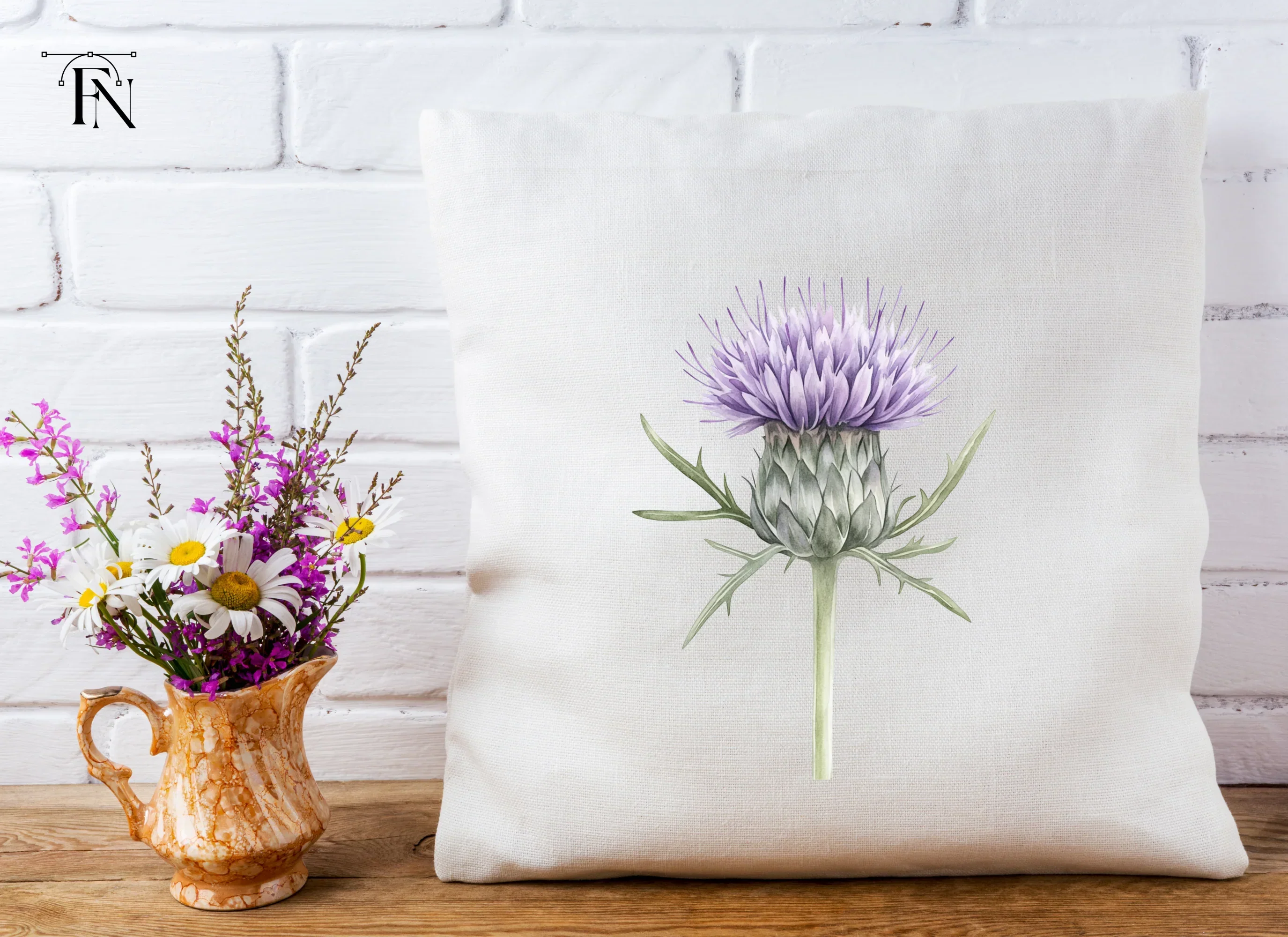 Elegant Thistle Bloom Clipart Bundle - Image 4