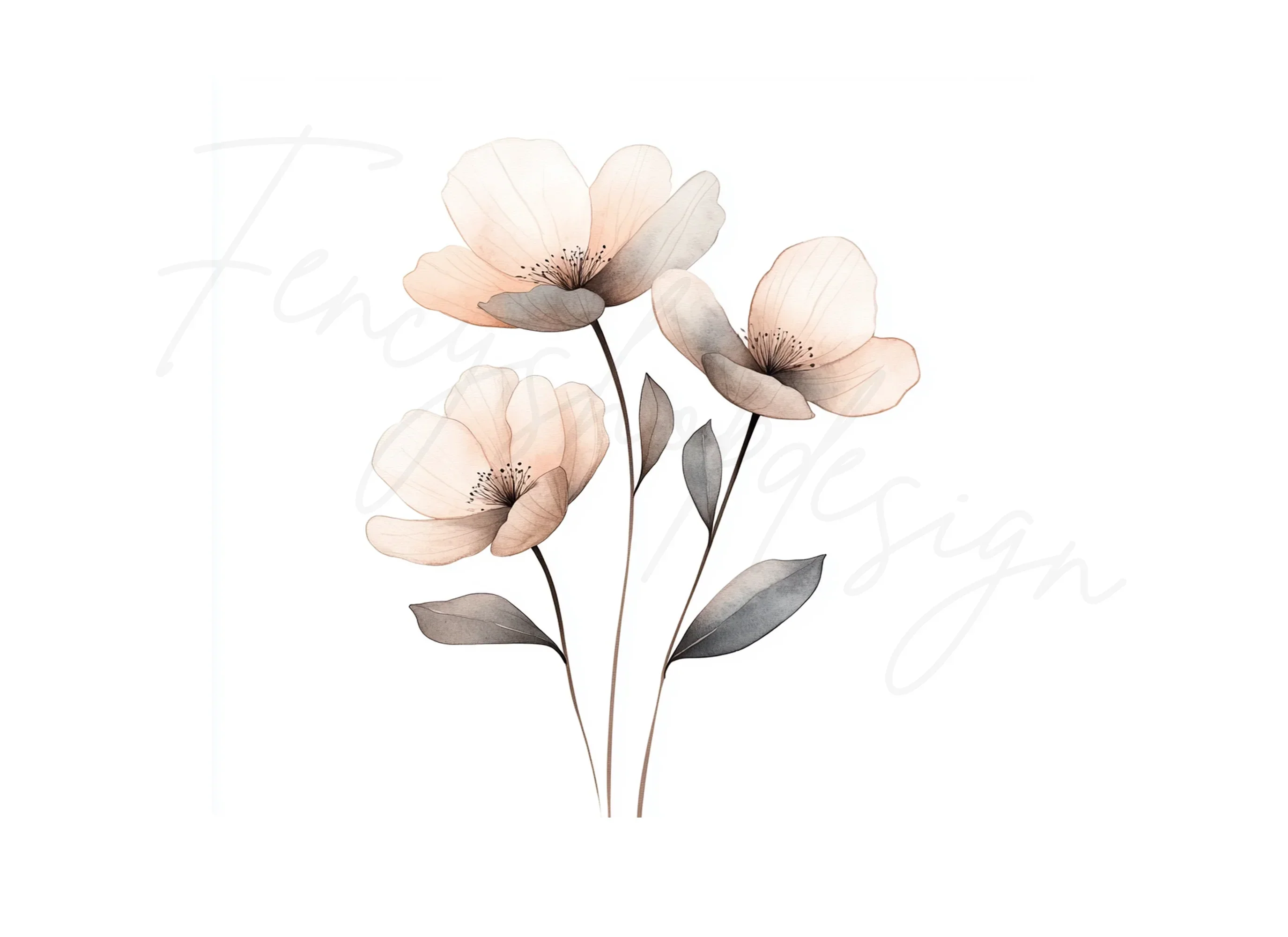 Elegant Translucent Floral Clipart Bundle - Image 2