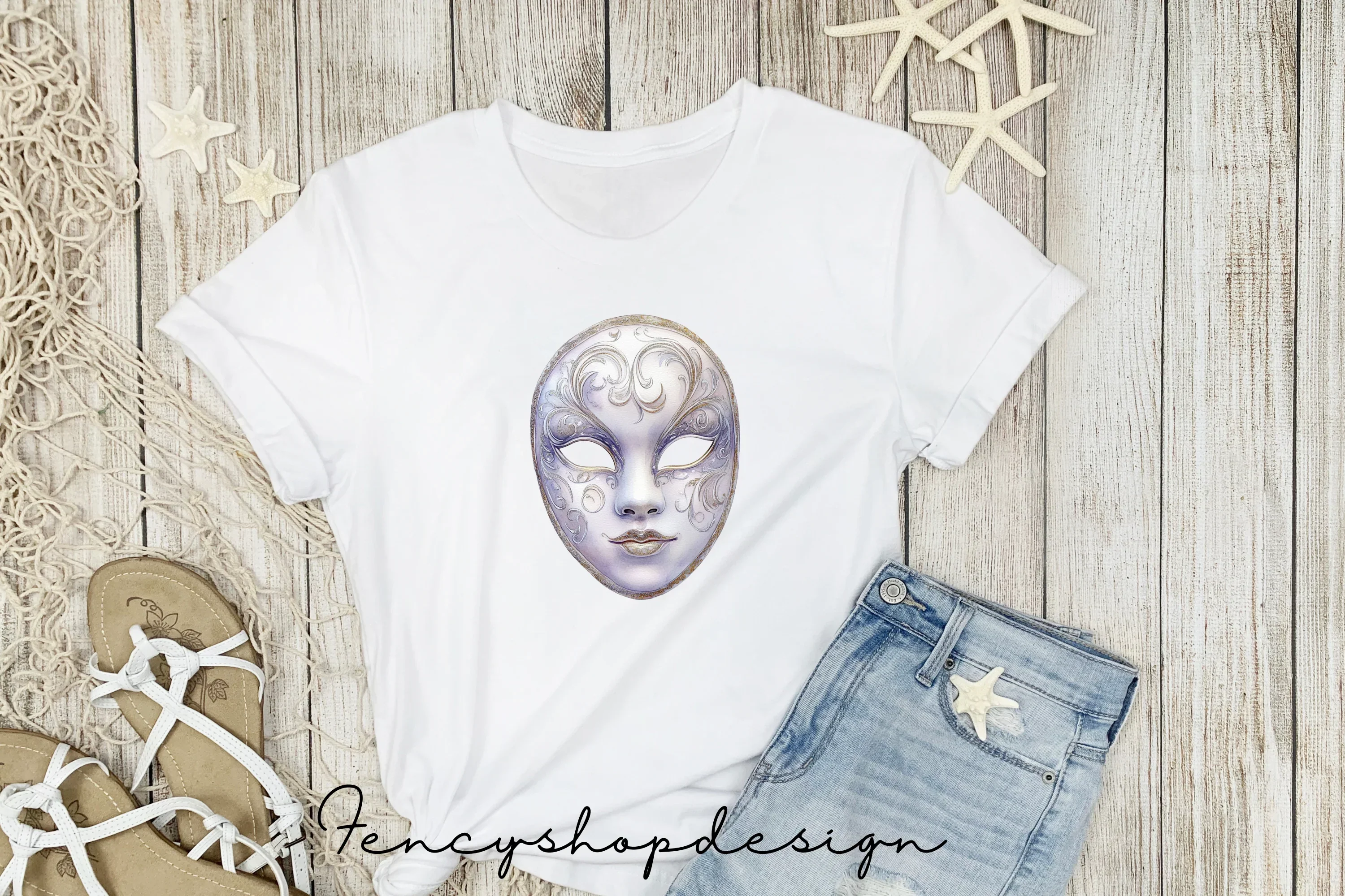 Elegant Venetian Masks Clipart Bundle - Image 3