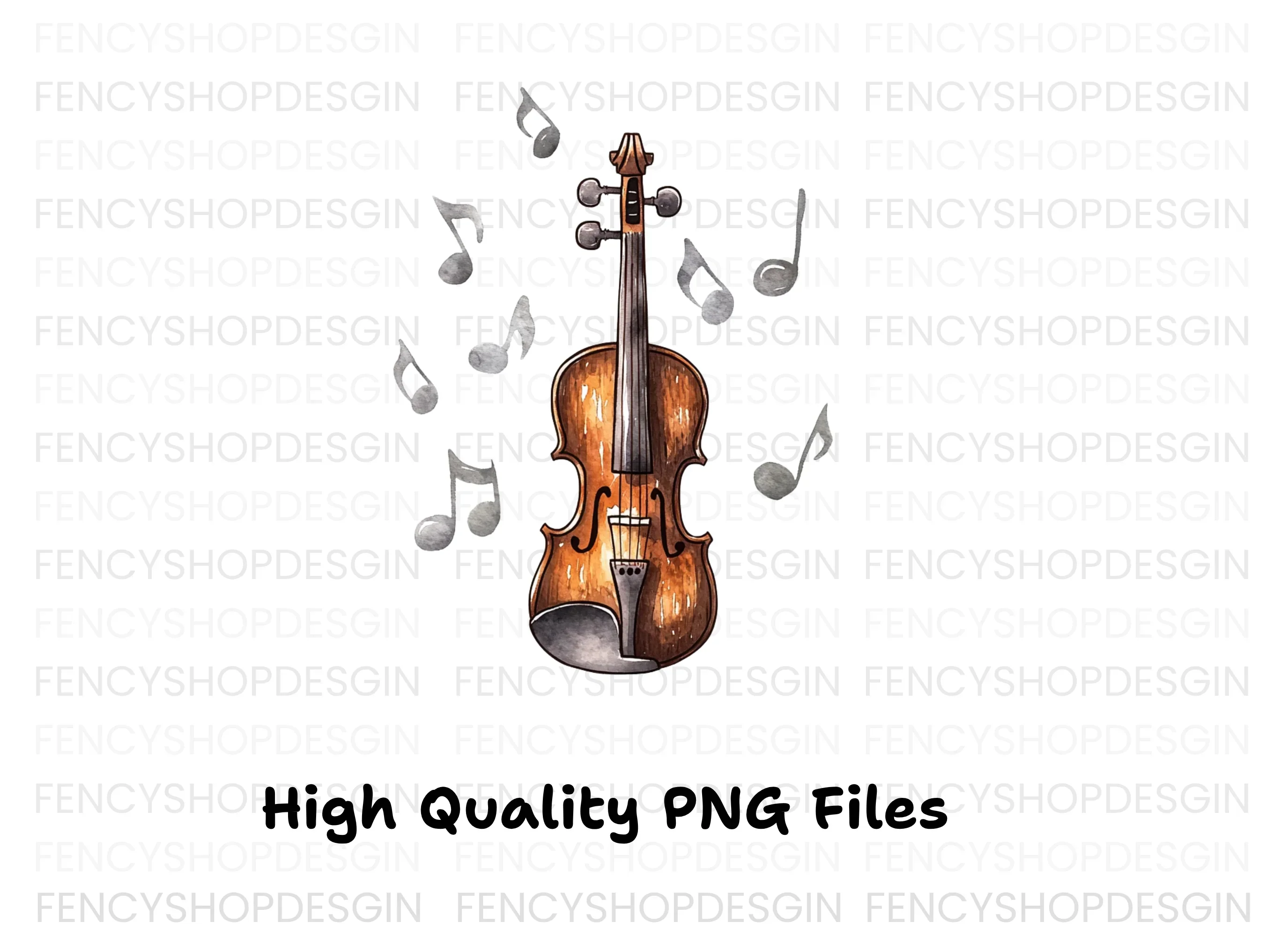 Elegant Violin Clipart Bundle - Image 3
