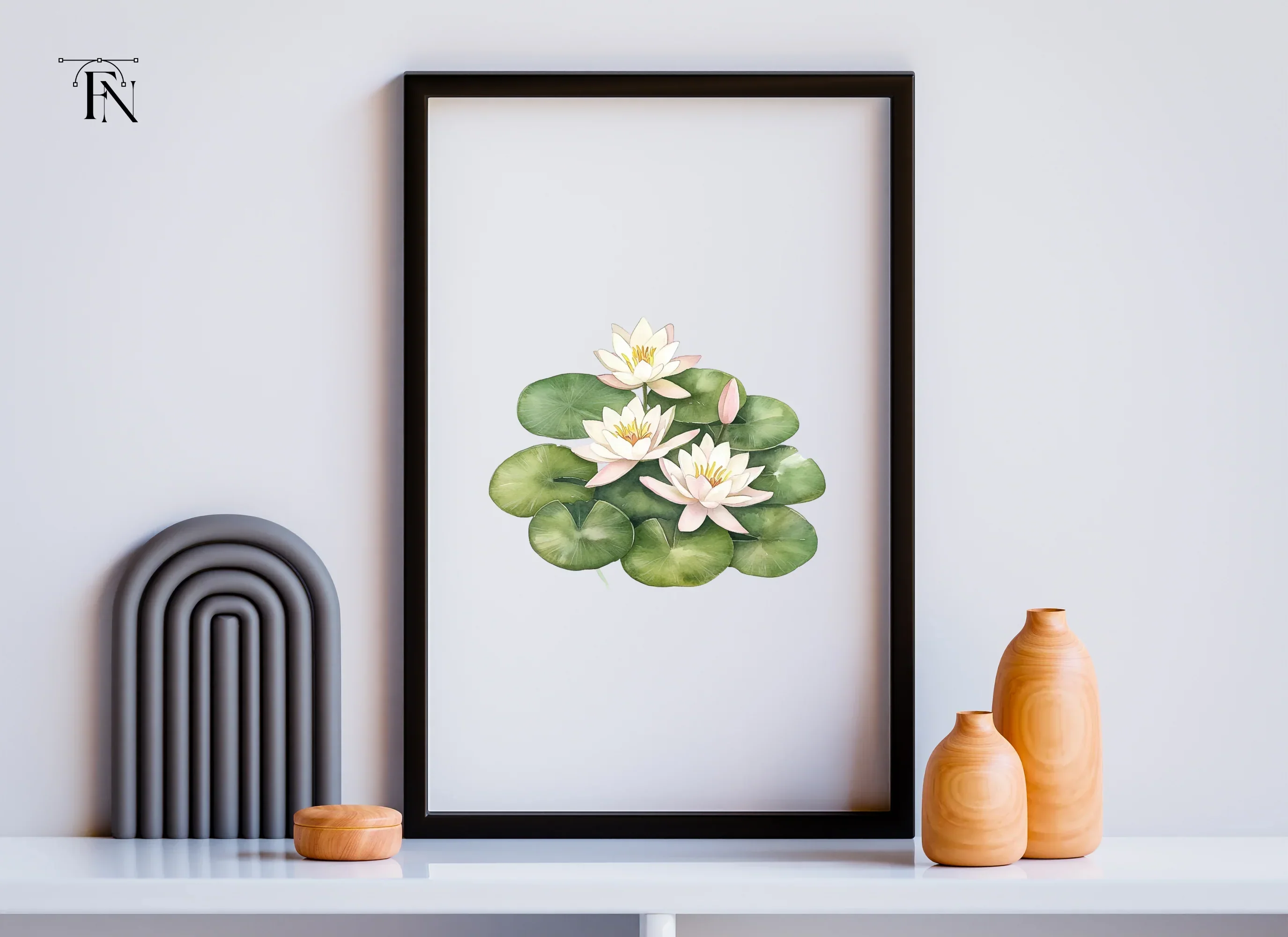 Elegant Water Lily Clipart Bundle - Image 3