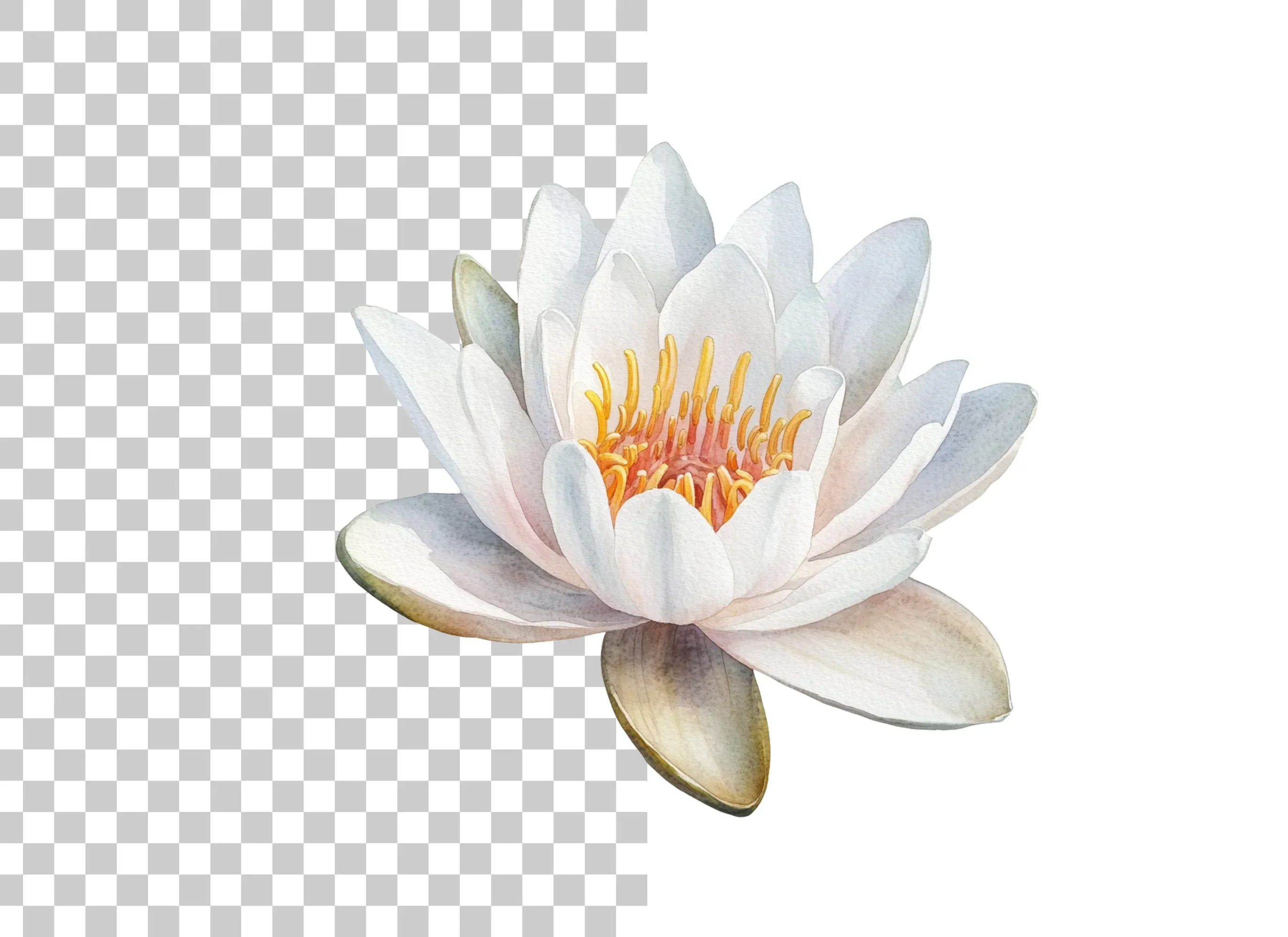 Elegant Water Lily Clipart Bundle - Image 2