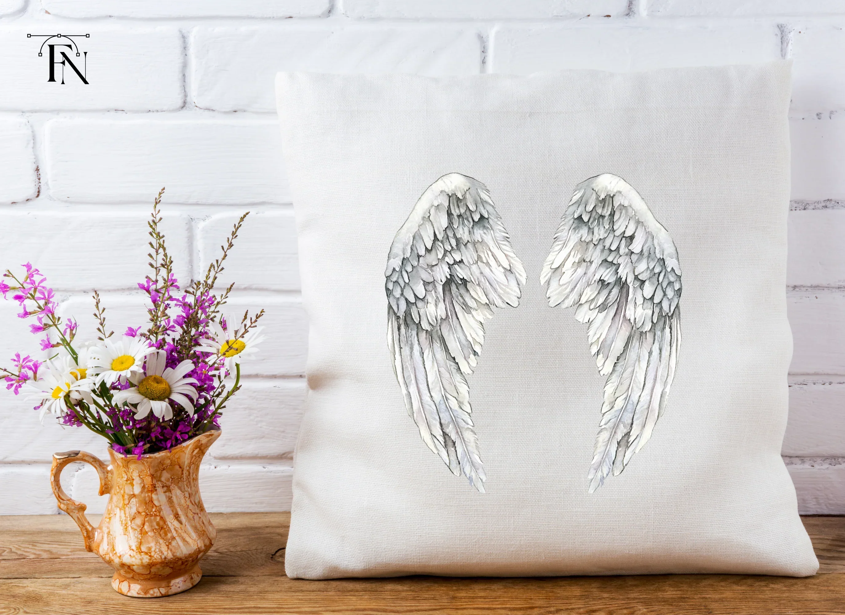 Elegant White Angel Wings Clipart Bundle - Image 5