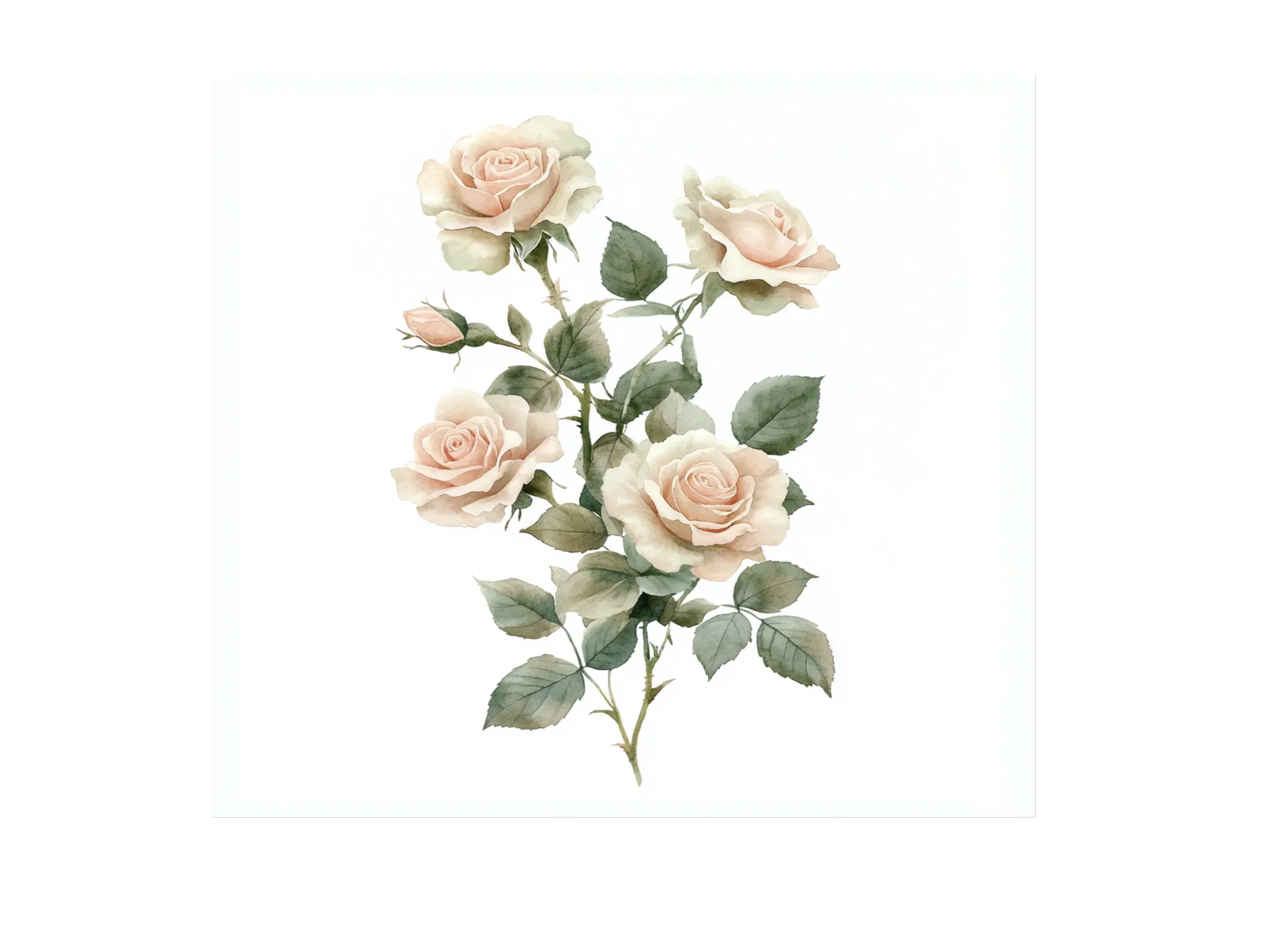 Elegant White Rose Clipart Bundle - Image 3