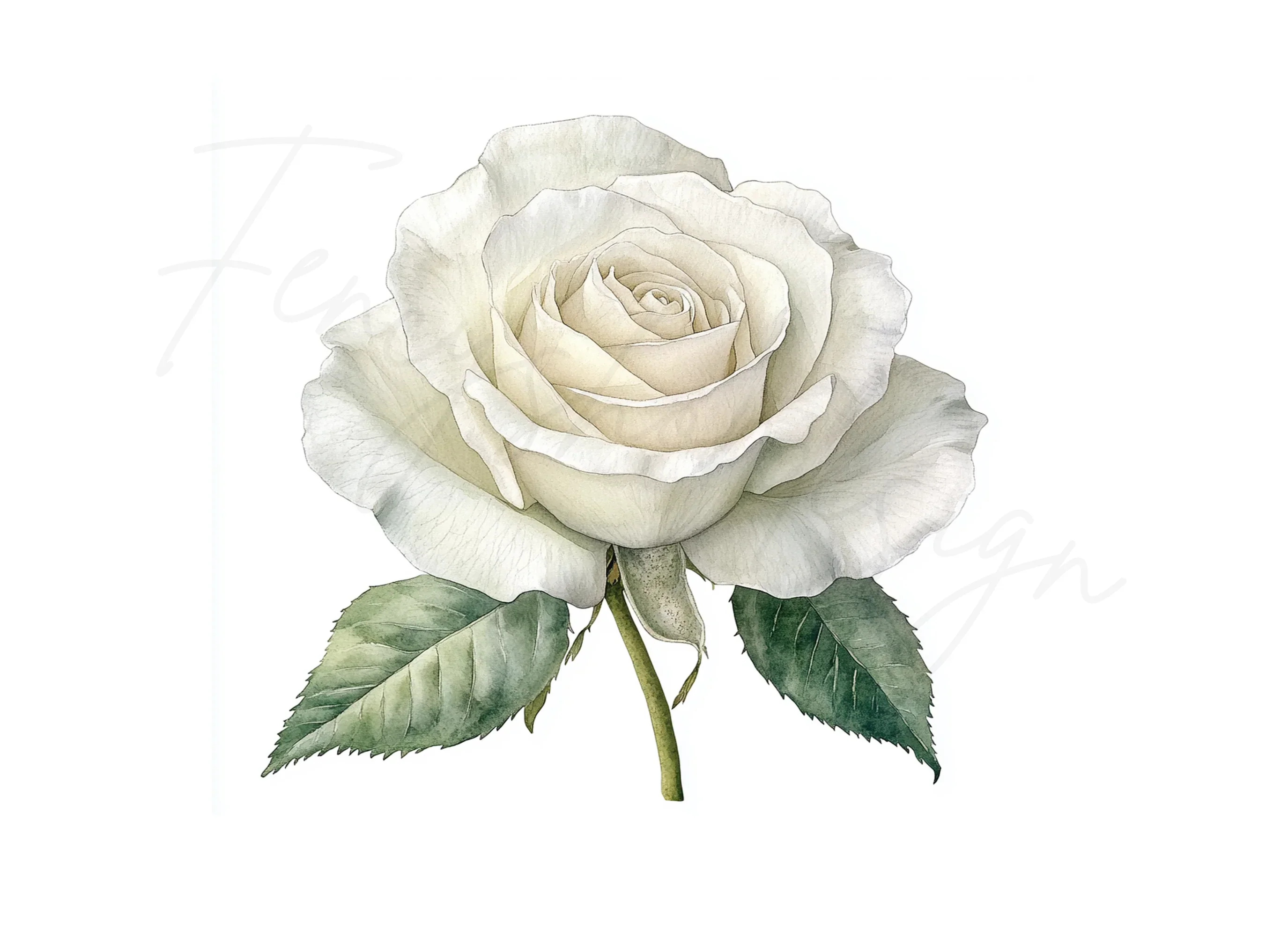 Elegant White Rose Clipart Bundle - Image 2