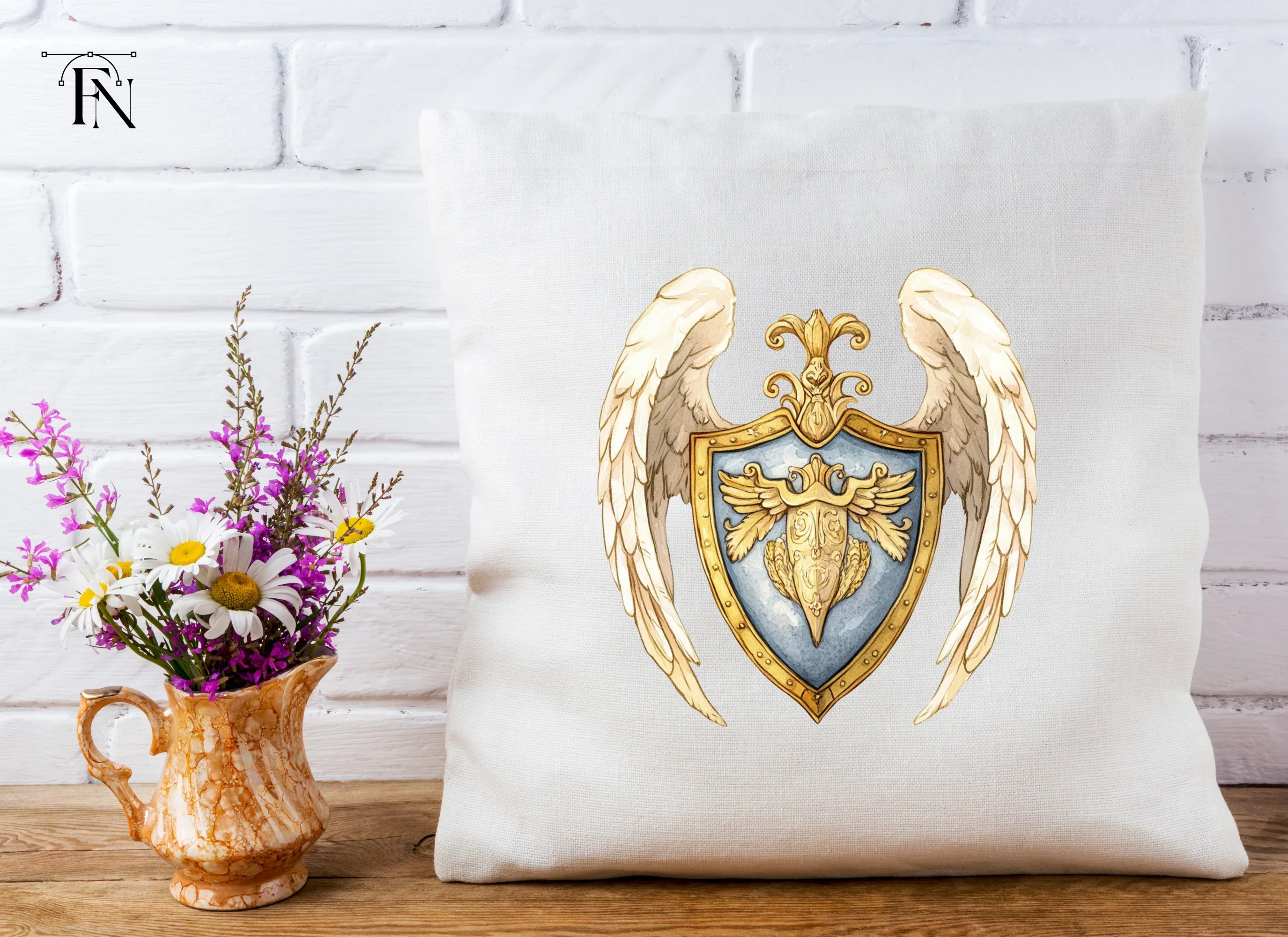 Elegant Winged Shield Clipart Bundle - Image 5