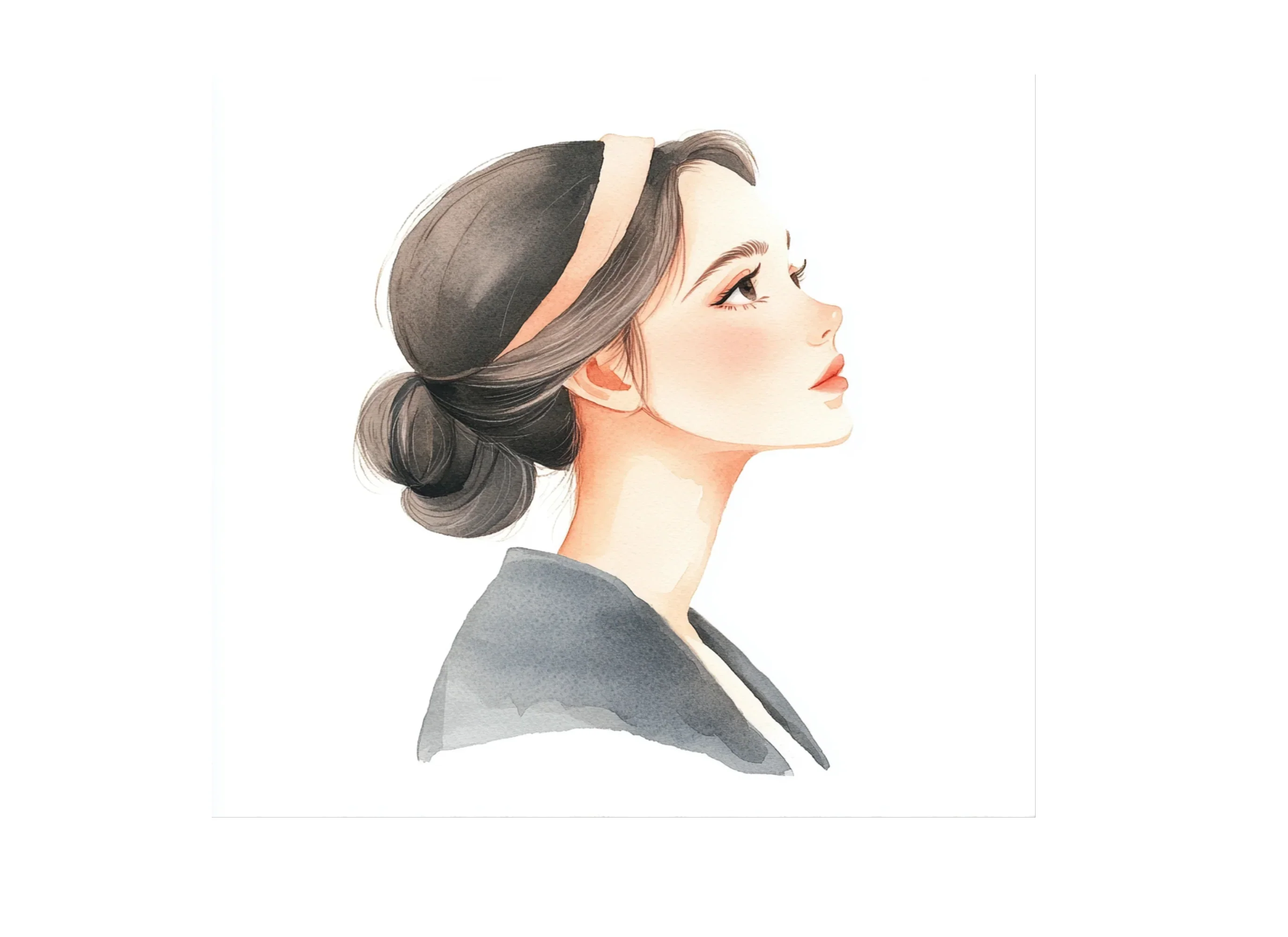 Elegant Women Bun Hairstyle Clipart Bundle - Image 3