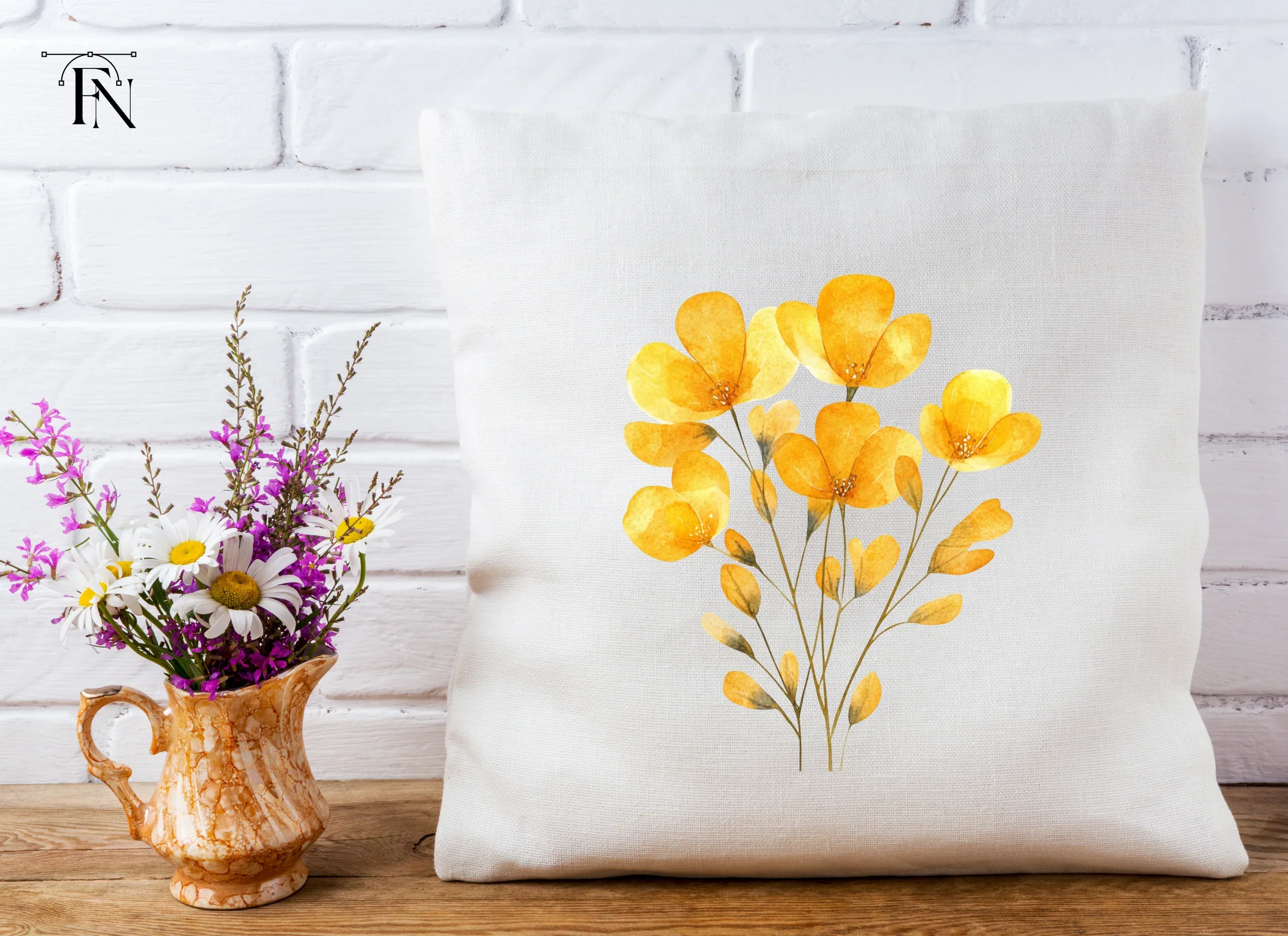 Elegant Yellow Floral Bouquet Clipart Bundle - Image 4