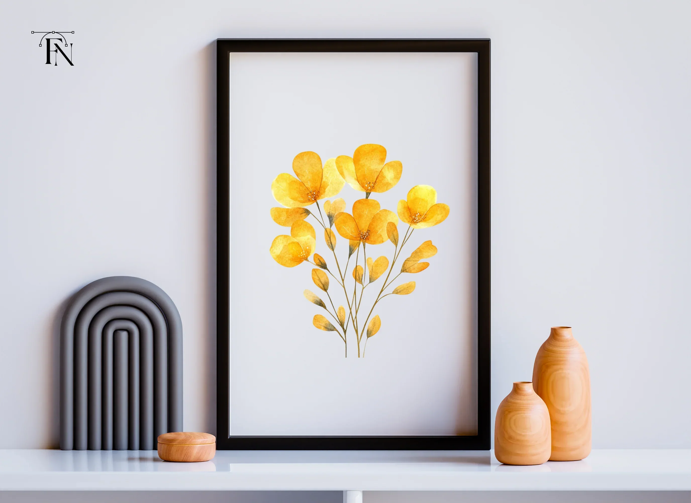 Elegant Yellow Floral Bouquet Clipart Bundle - Image 5