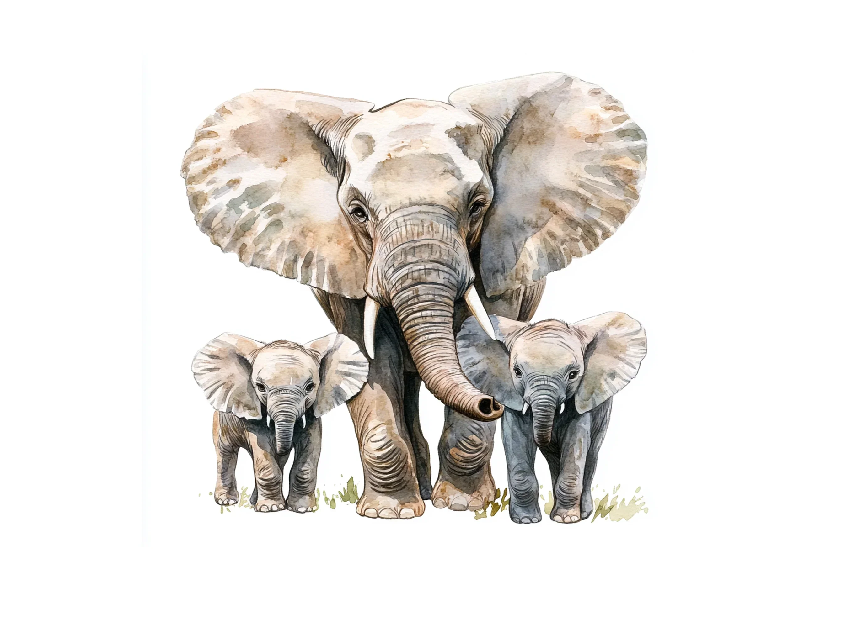Elephant Family Clipart Bundle - Image 2