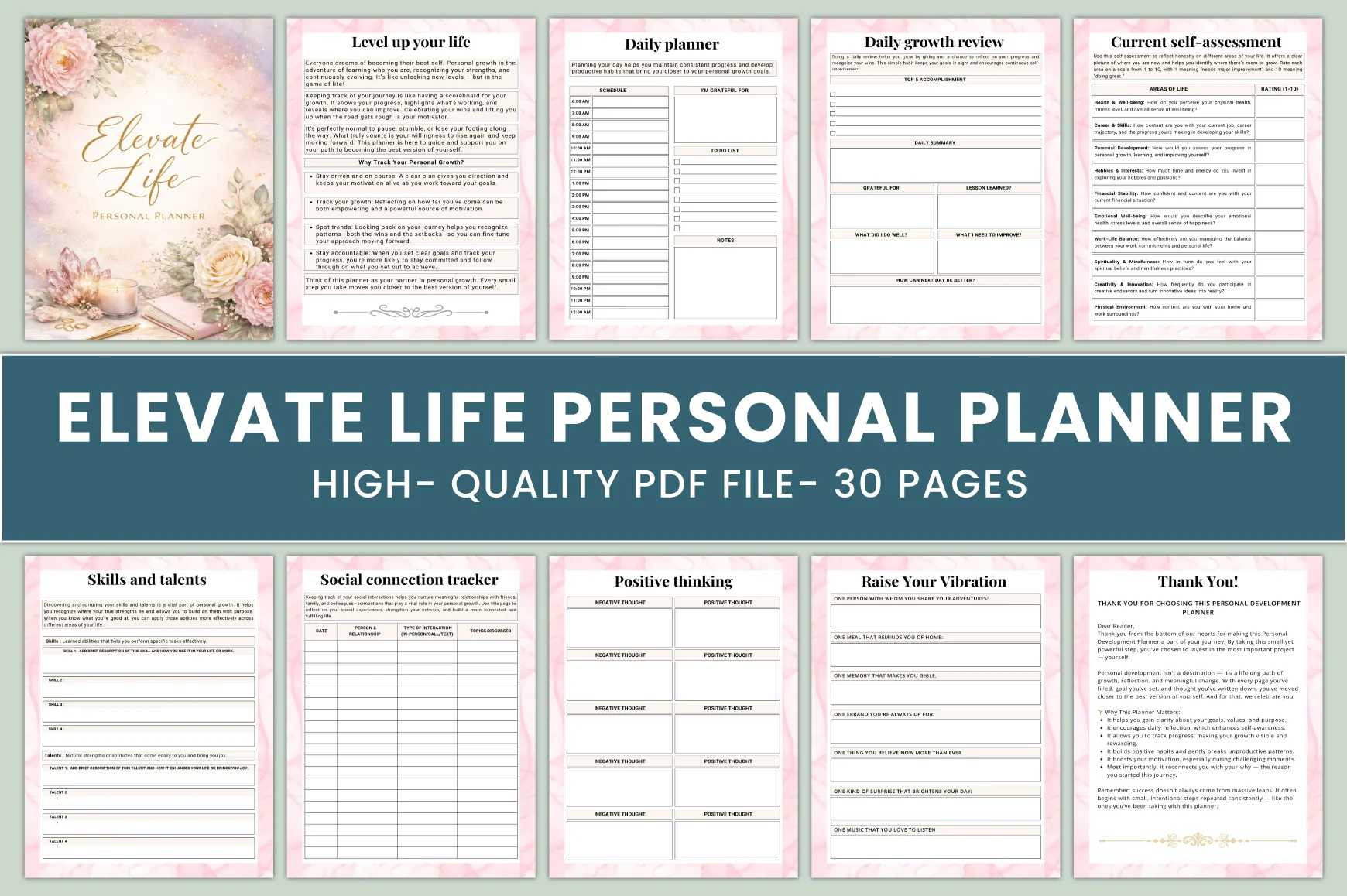 Elevate Life Personal Planner