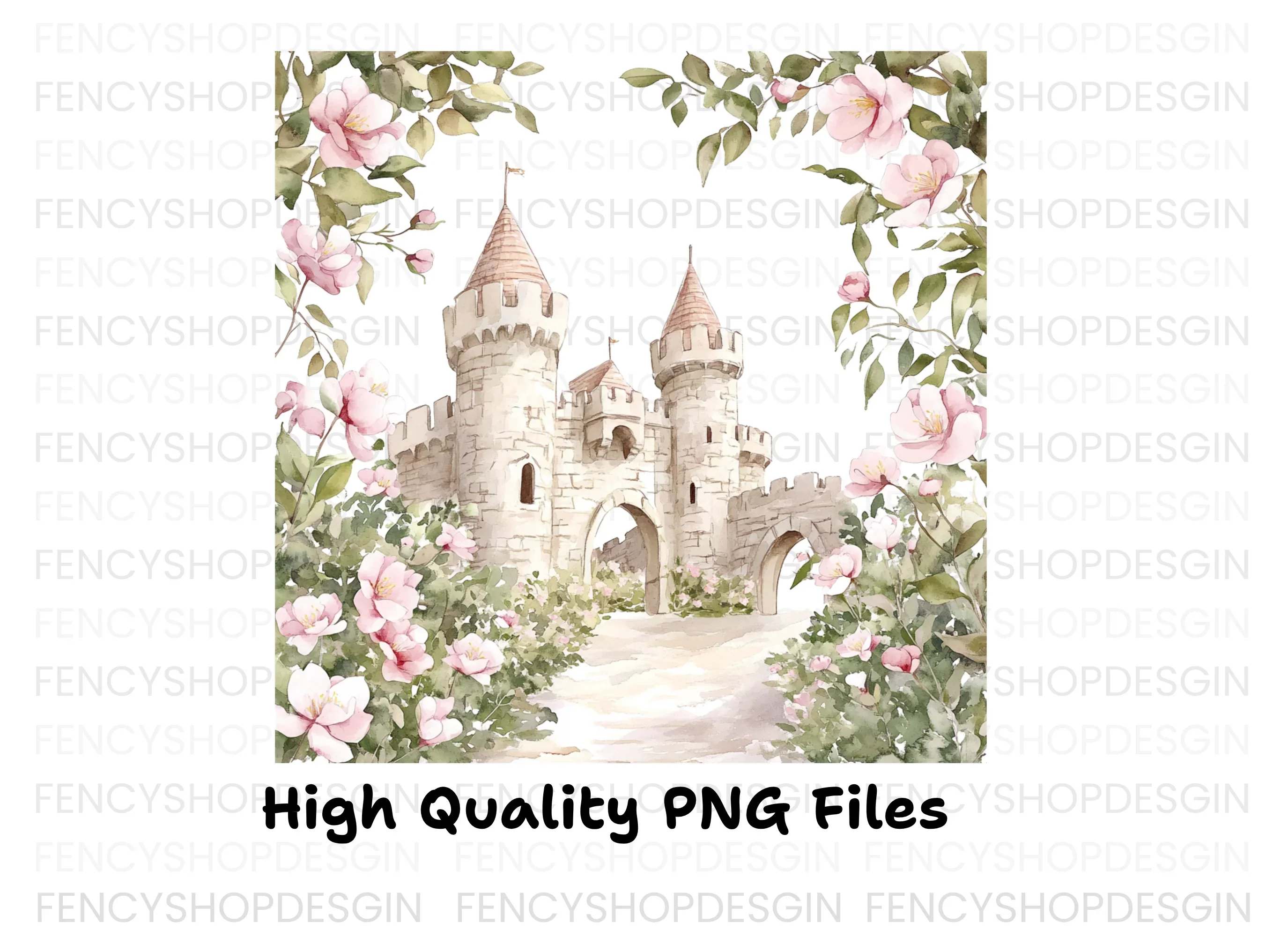 Enchanted Fairy Tale Castle Clipart Bundle - Image 3