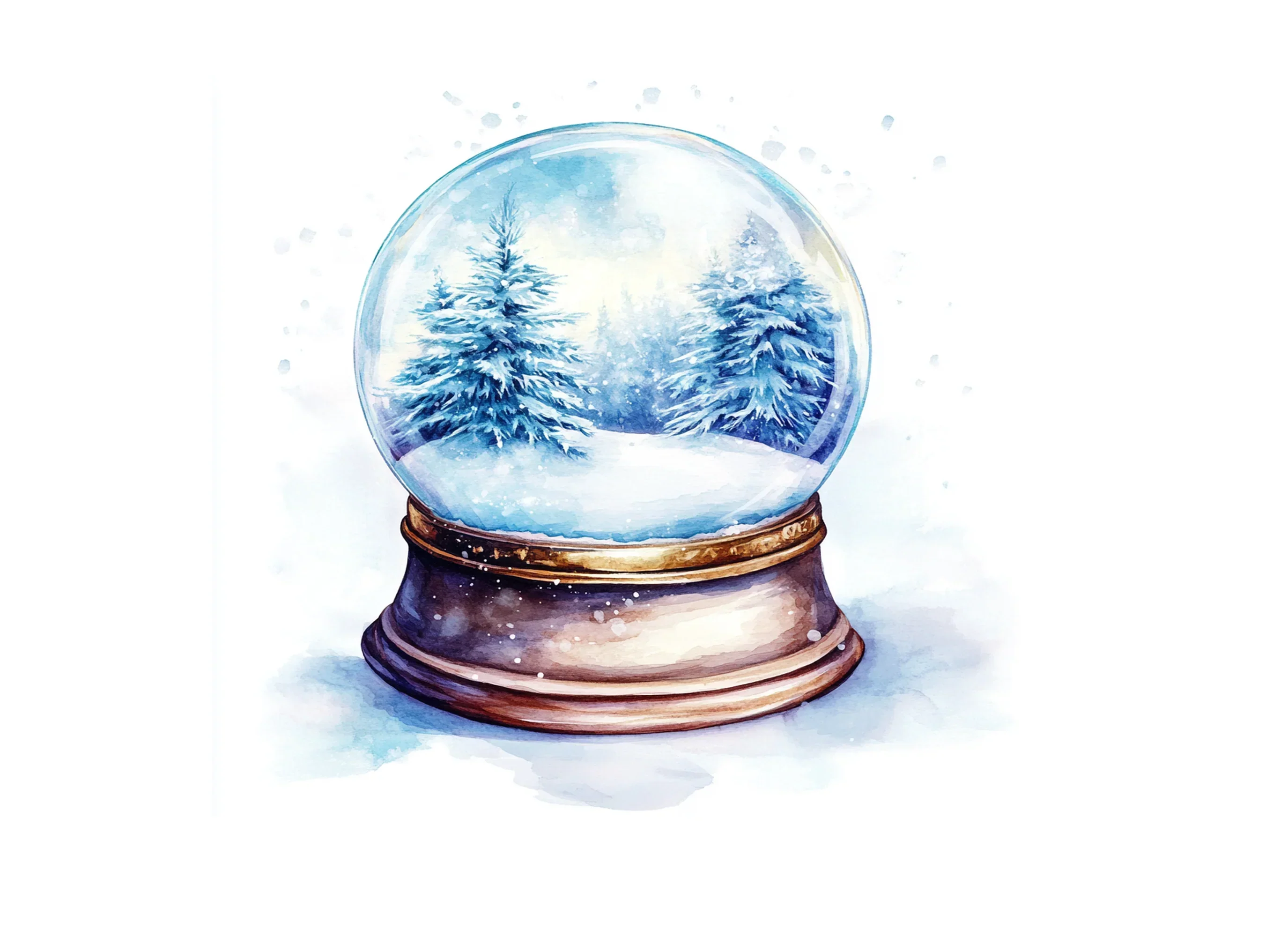 Enchanted Forest Snow Globe Clipart Bundle - Image 2