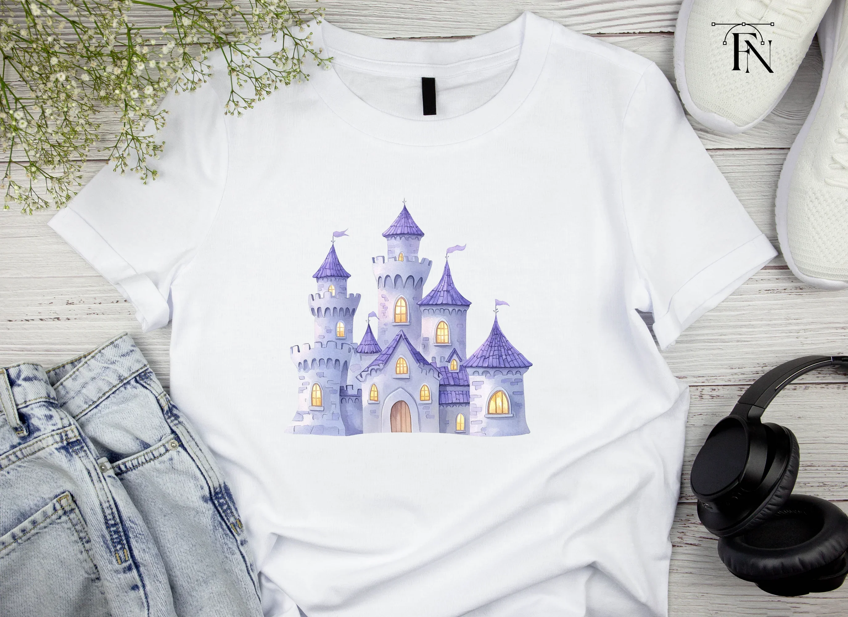 Enchanted Purple Castle Clipart Bundle - Image 3