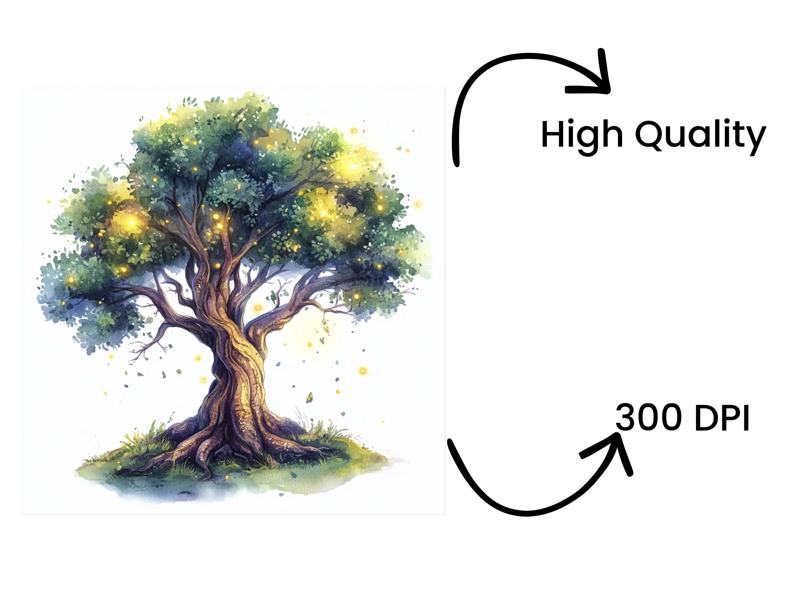 Enchanted Tree Clipart Bundle - Image 4
