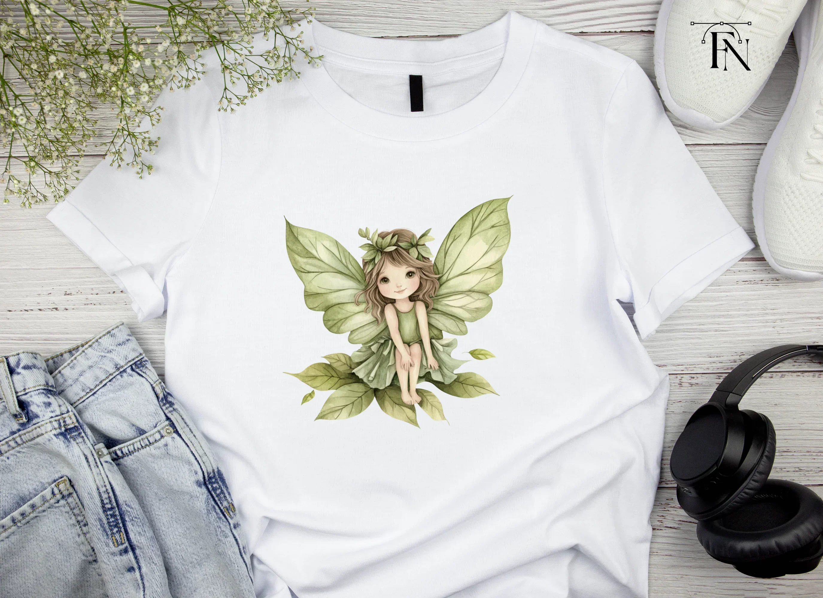 Enchanting Leaf Fairy Clipart Bundle - Image 3