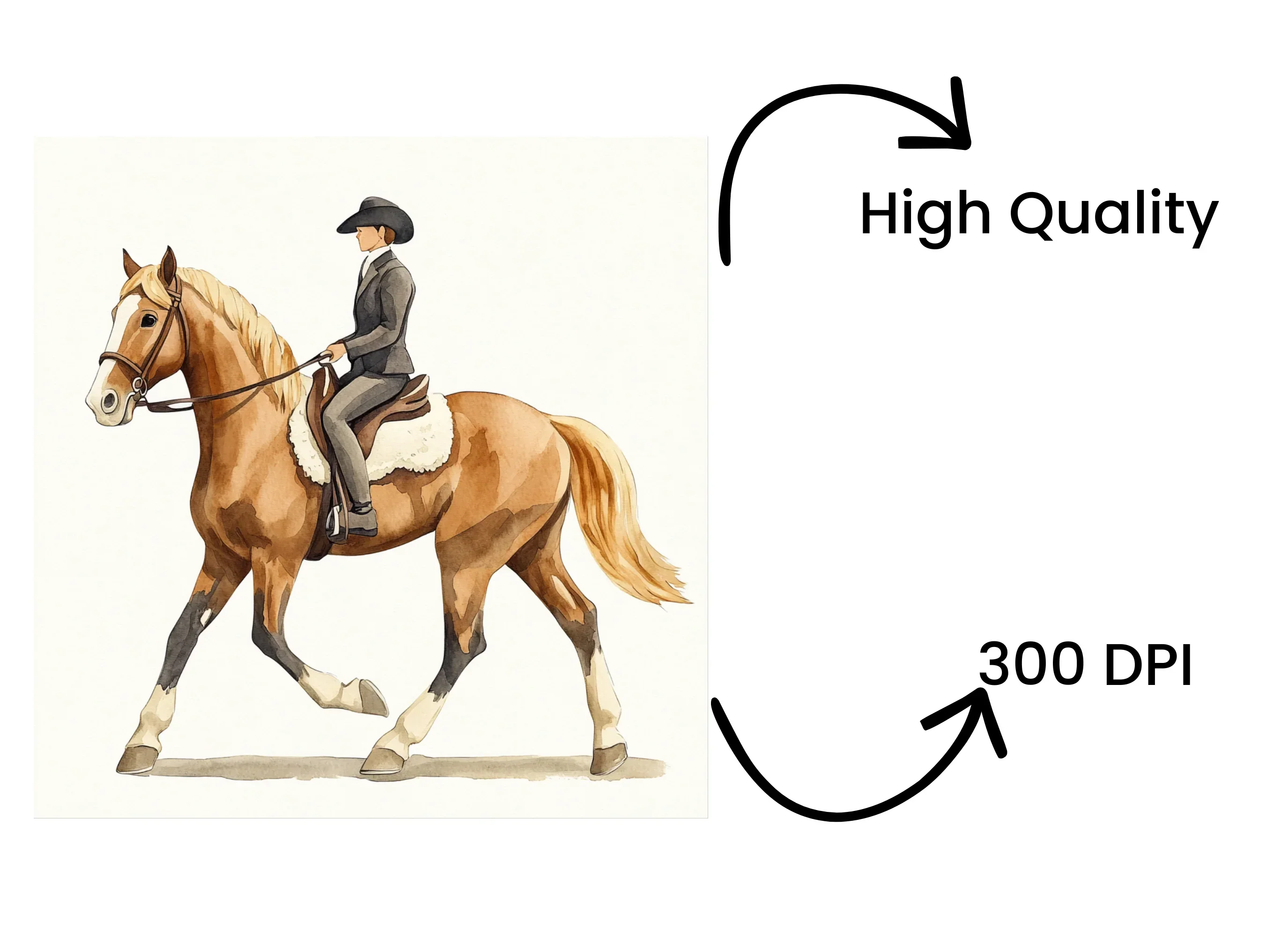 Equestrian Horse Rider Clipart Bundle - Image 4