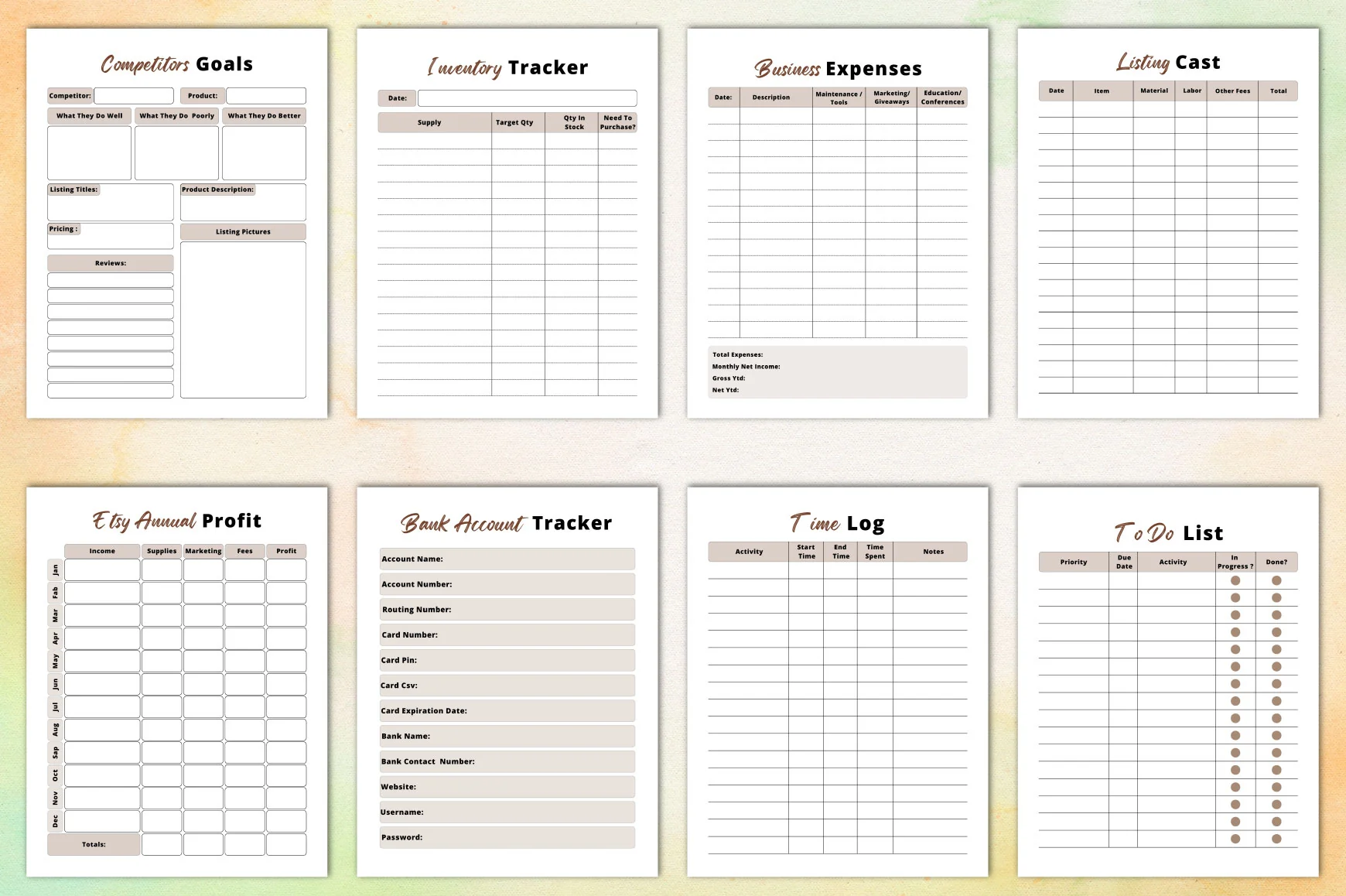 Etsy Shop Business Planner - Image 4