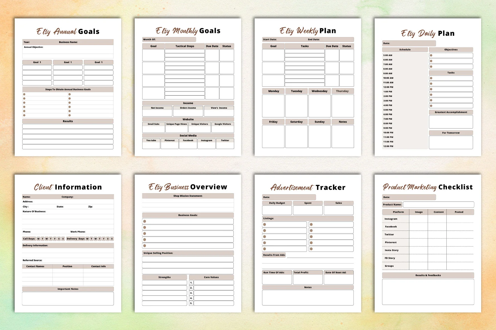 Etsy Shop Business Planner - Image 3