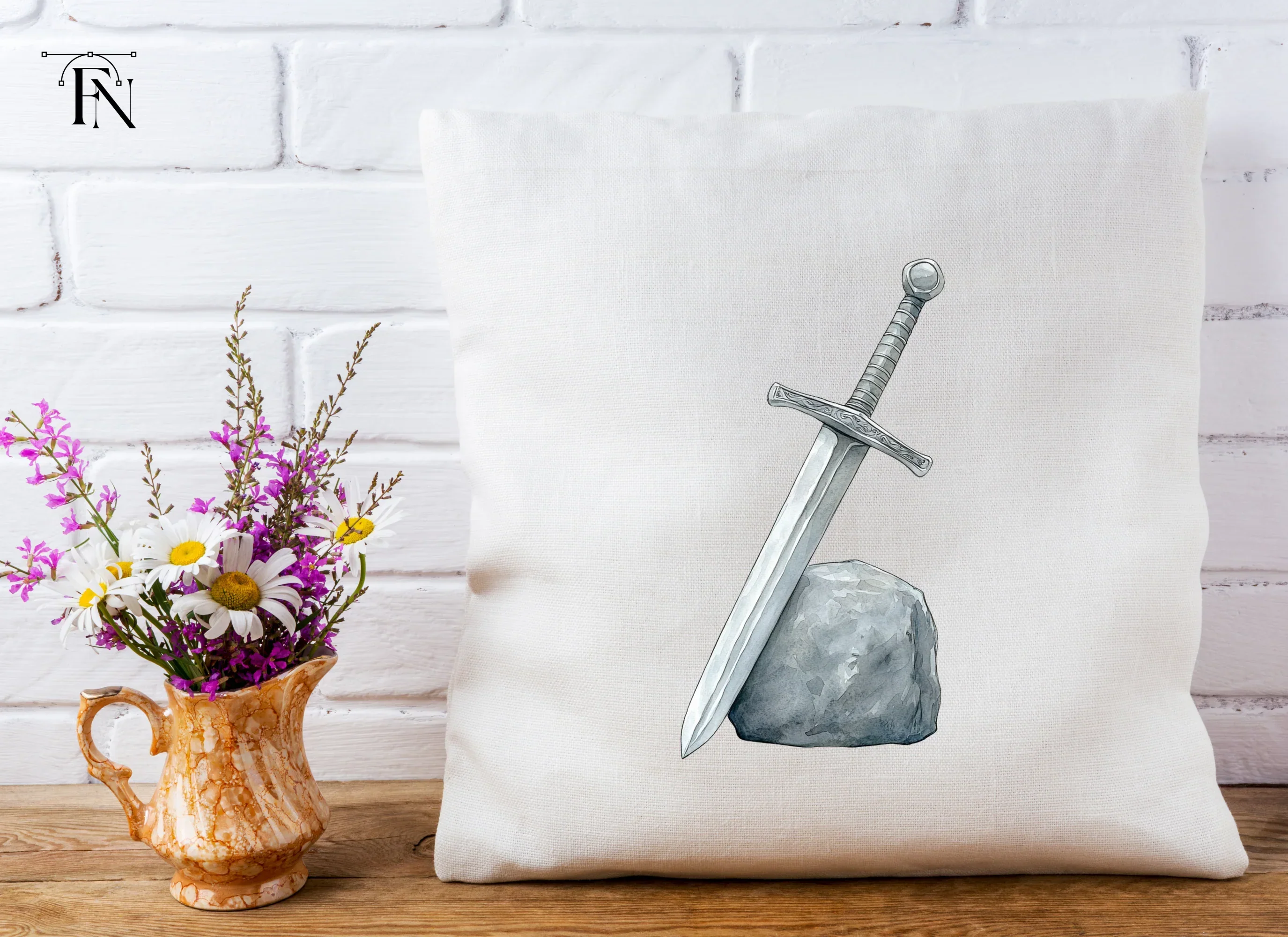 Excalibur Sword in Stone Clipart Bundle - Image 5