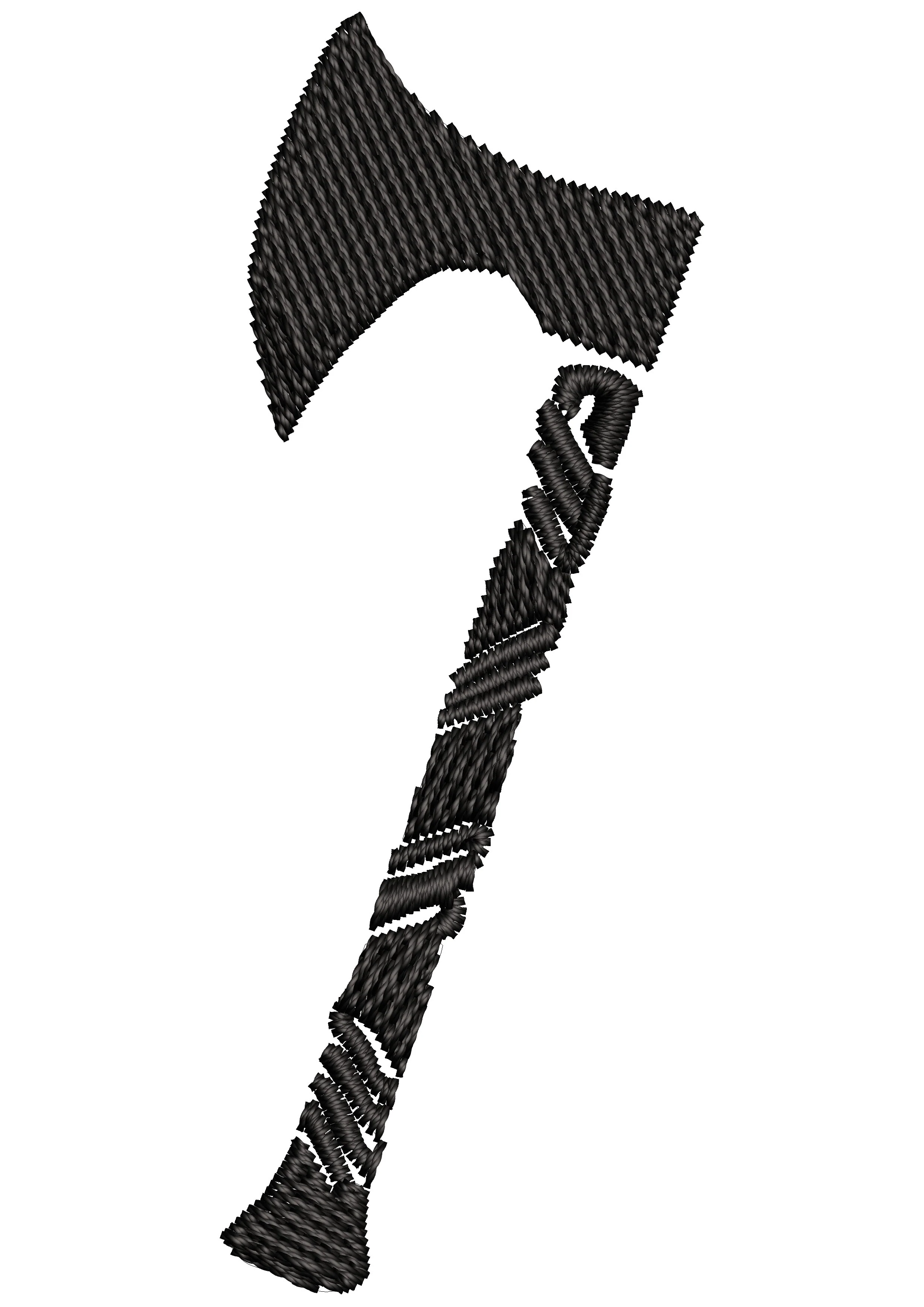 Axe Embroidery Design