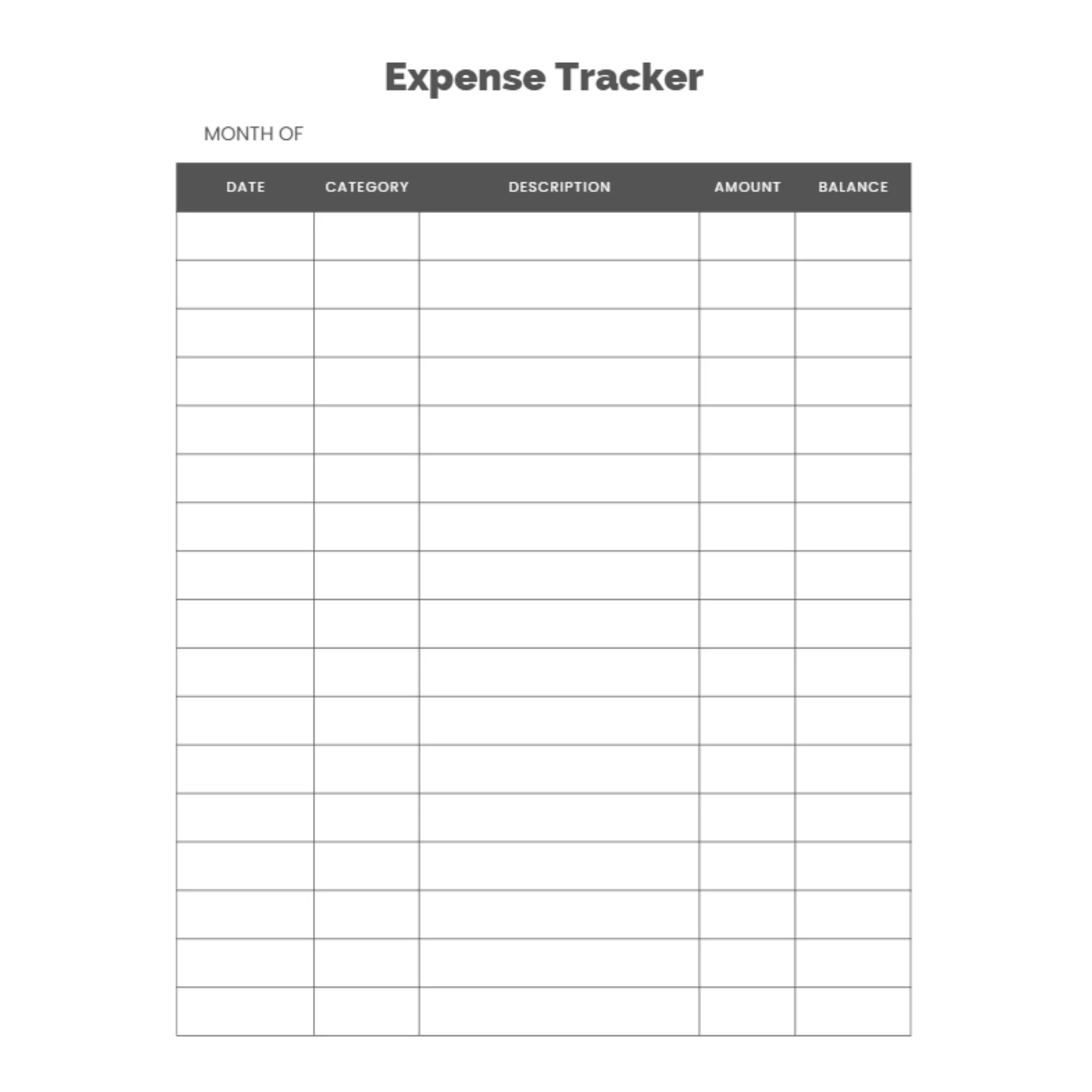 Expense Tracker Bundle