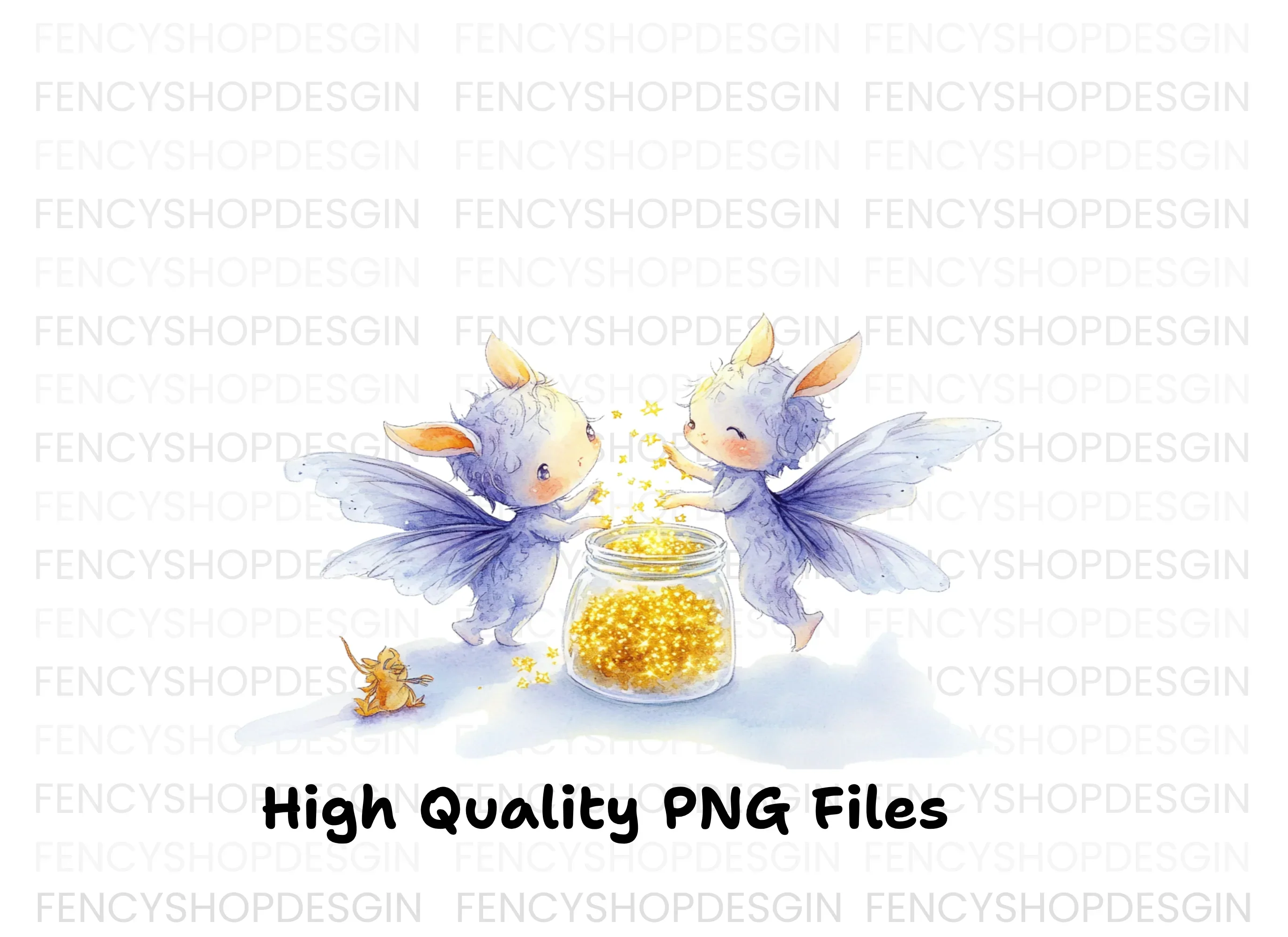 Fairies Collecting Stardust Clipart Bundle - Image 2