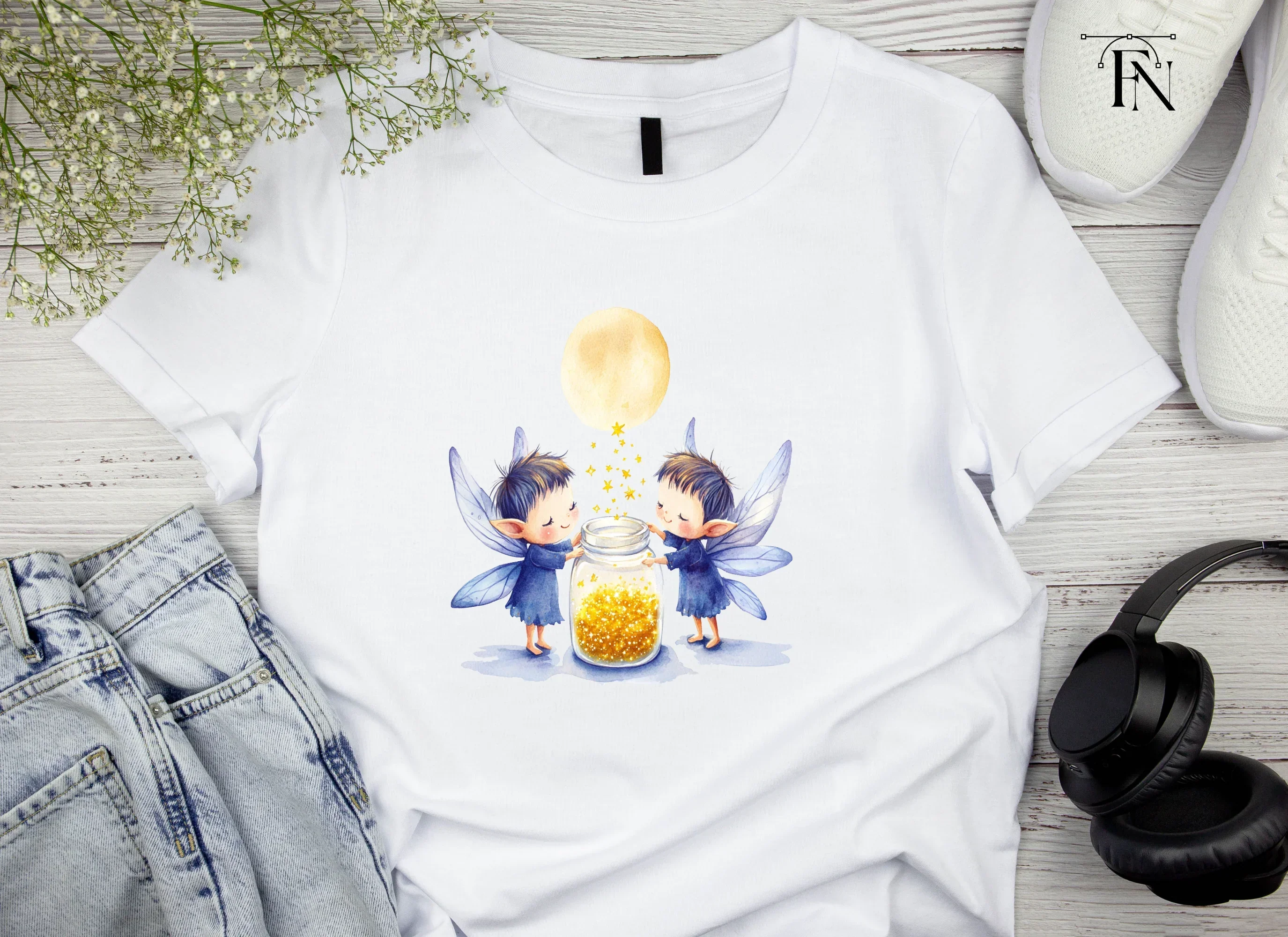 Fairies Collecting Stardust Clipart Bundle - Image 3