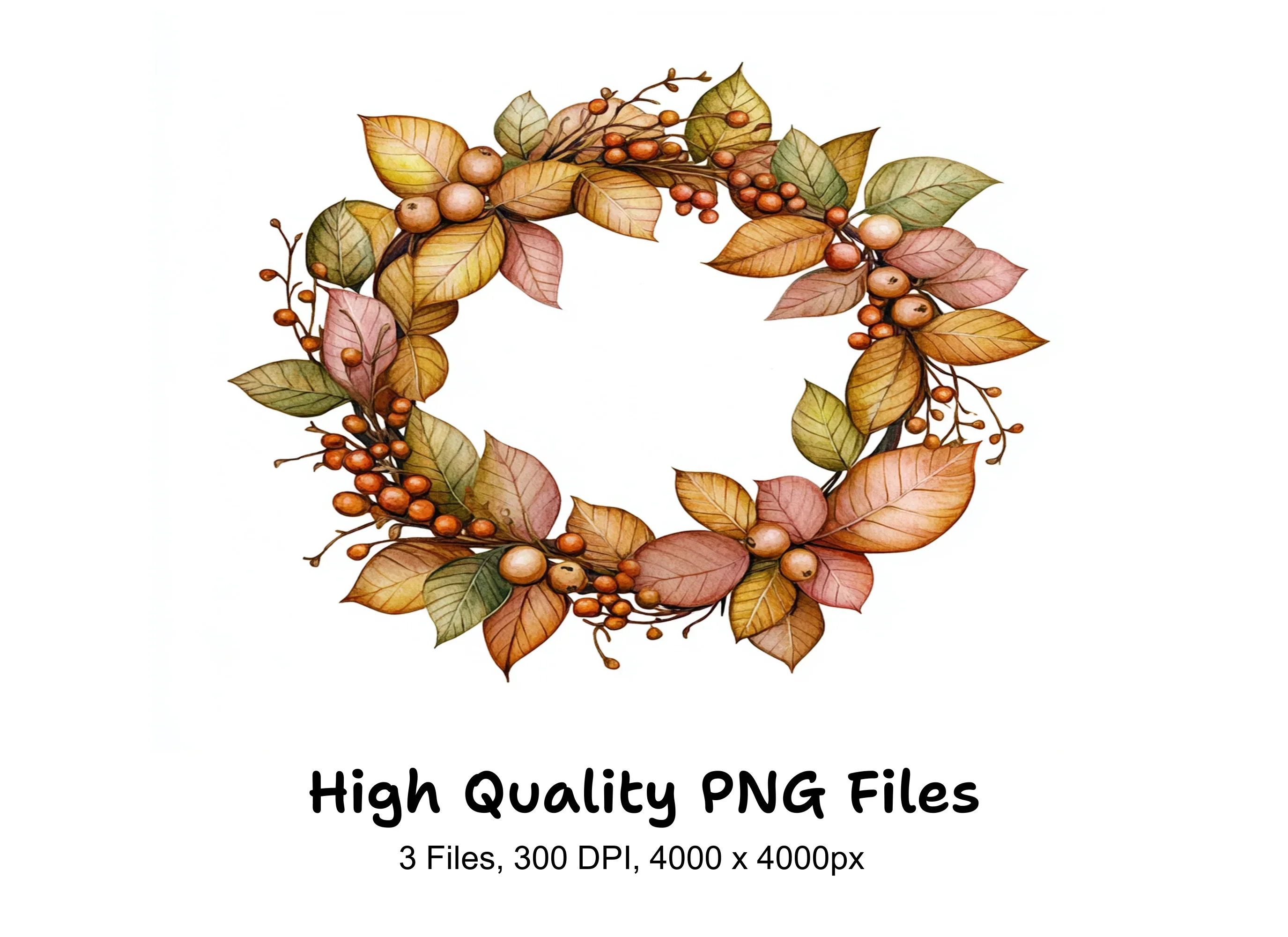 Fall Wreaths Clipart Bundle