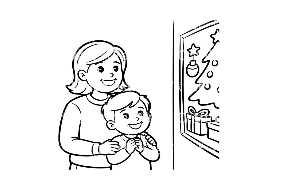 Family Christmas Joy Coloring Books - Image 2