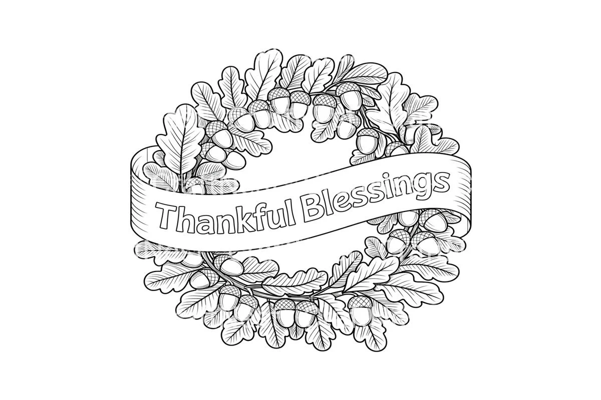 Family Is Everything Autumn Wreath Coloring Books - Image 3