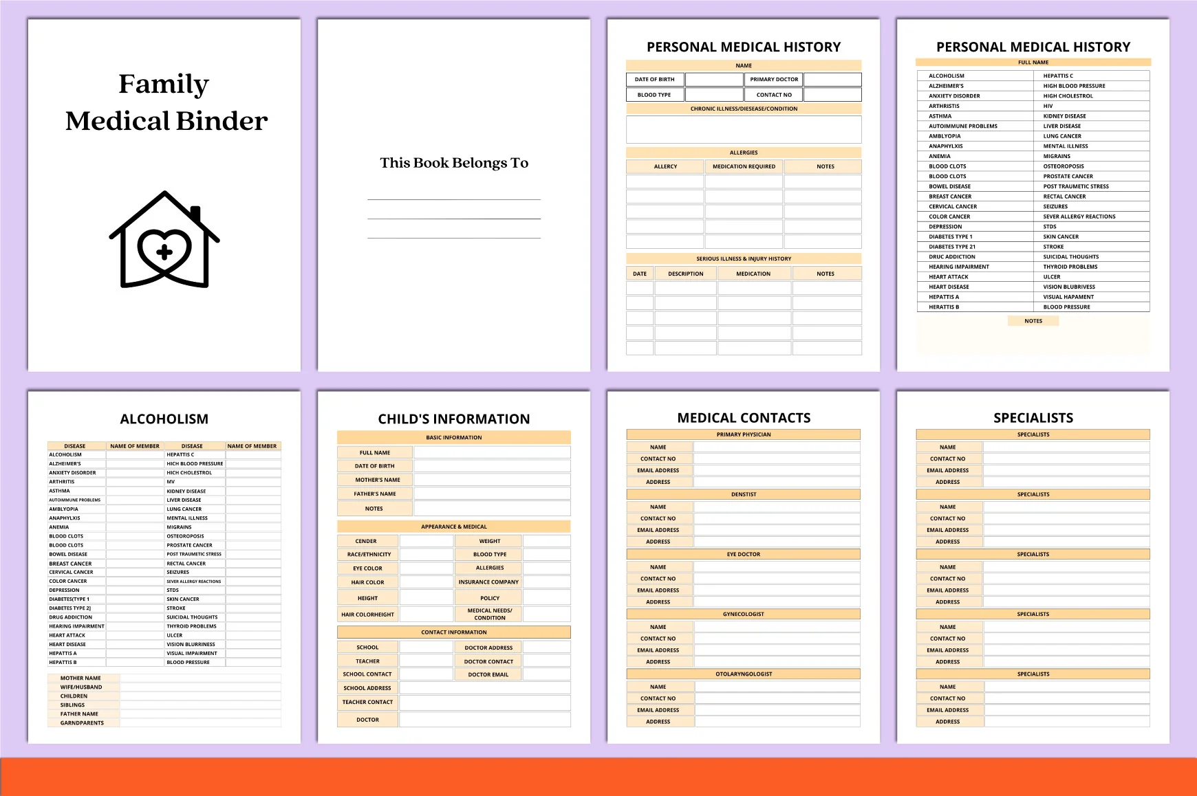 Family Medical Binder Planner - Image 2