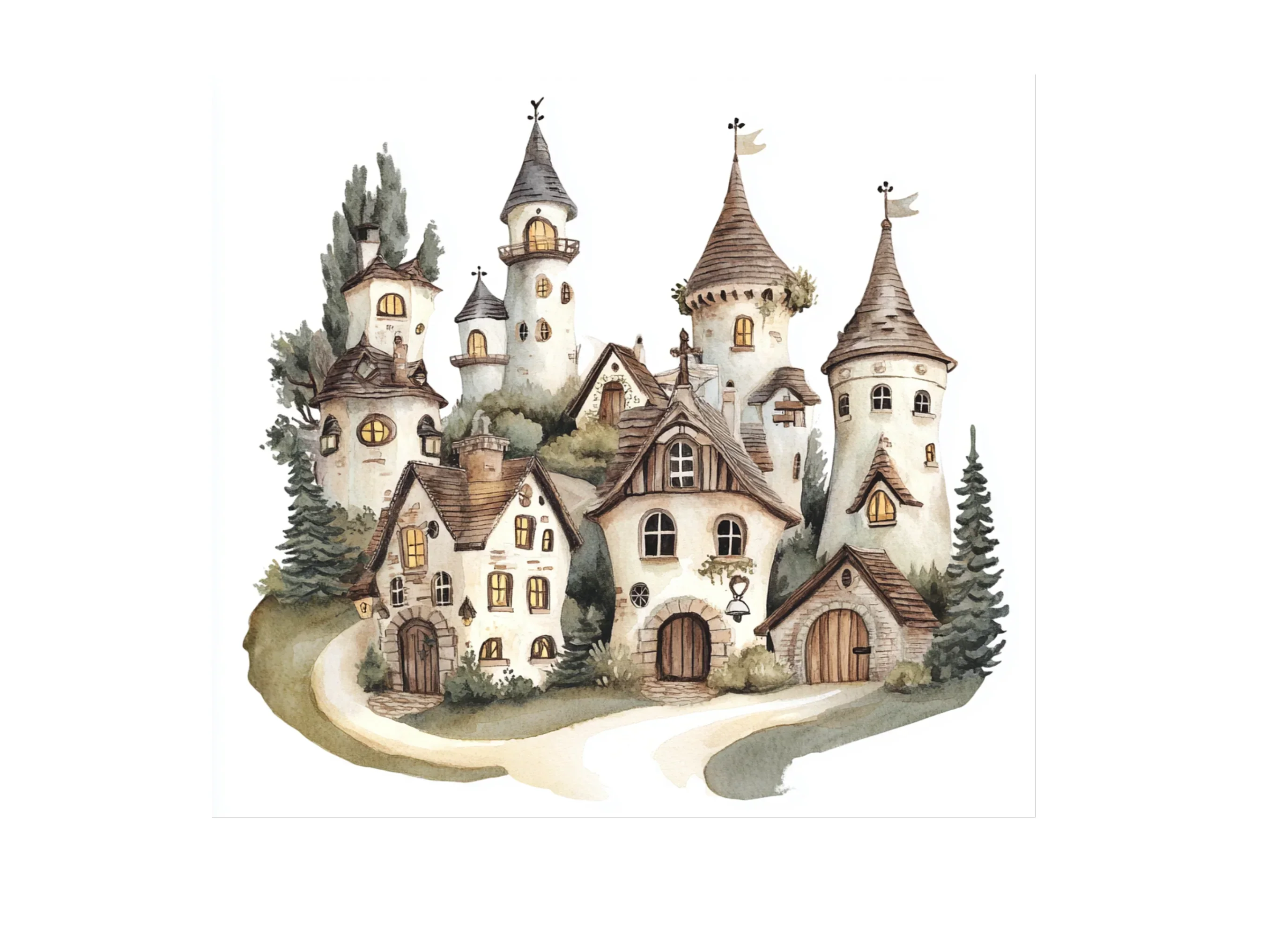 Fantasy Castle Clipart Bundle - Image 3