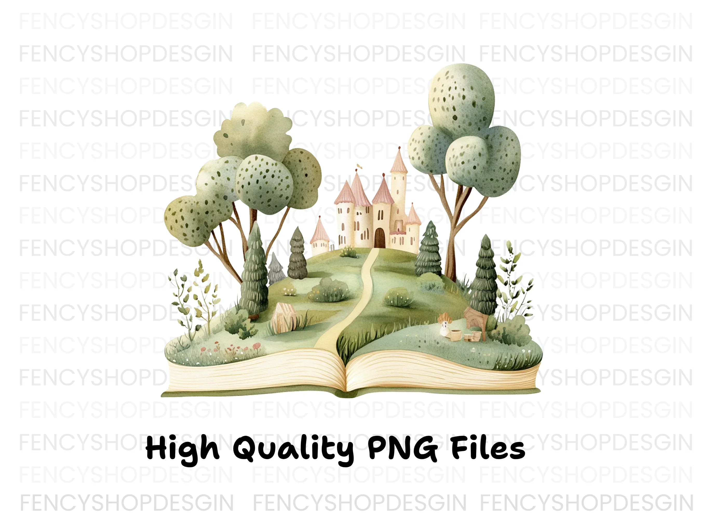 Fantasy Castle Pop Up Book Clipart Bundle - Image 2