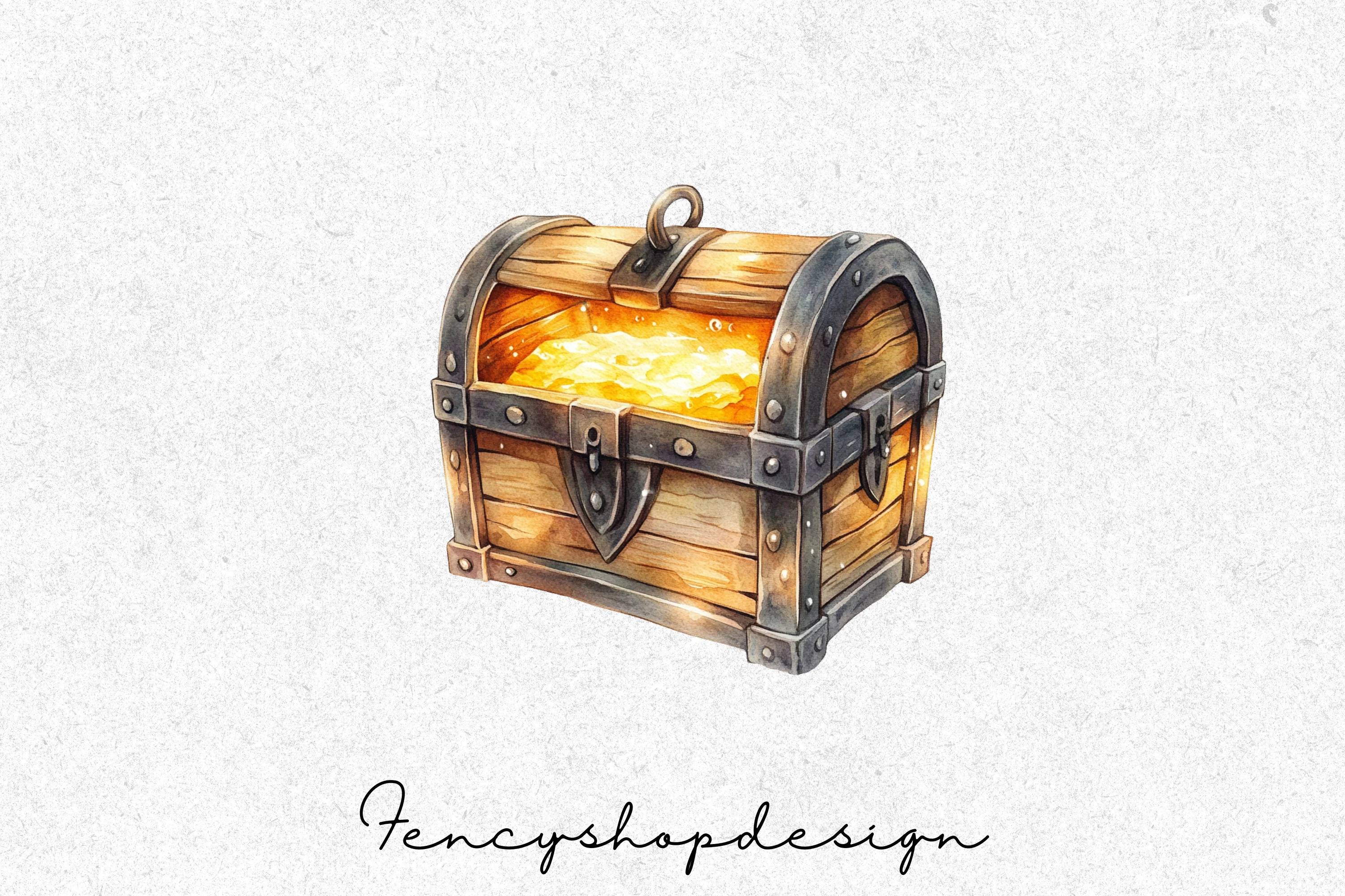 Fantasy Treasure Chest Clipart Bundle - Image 3