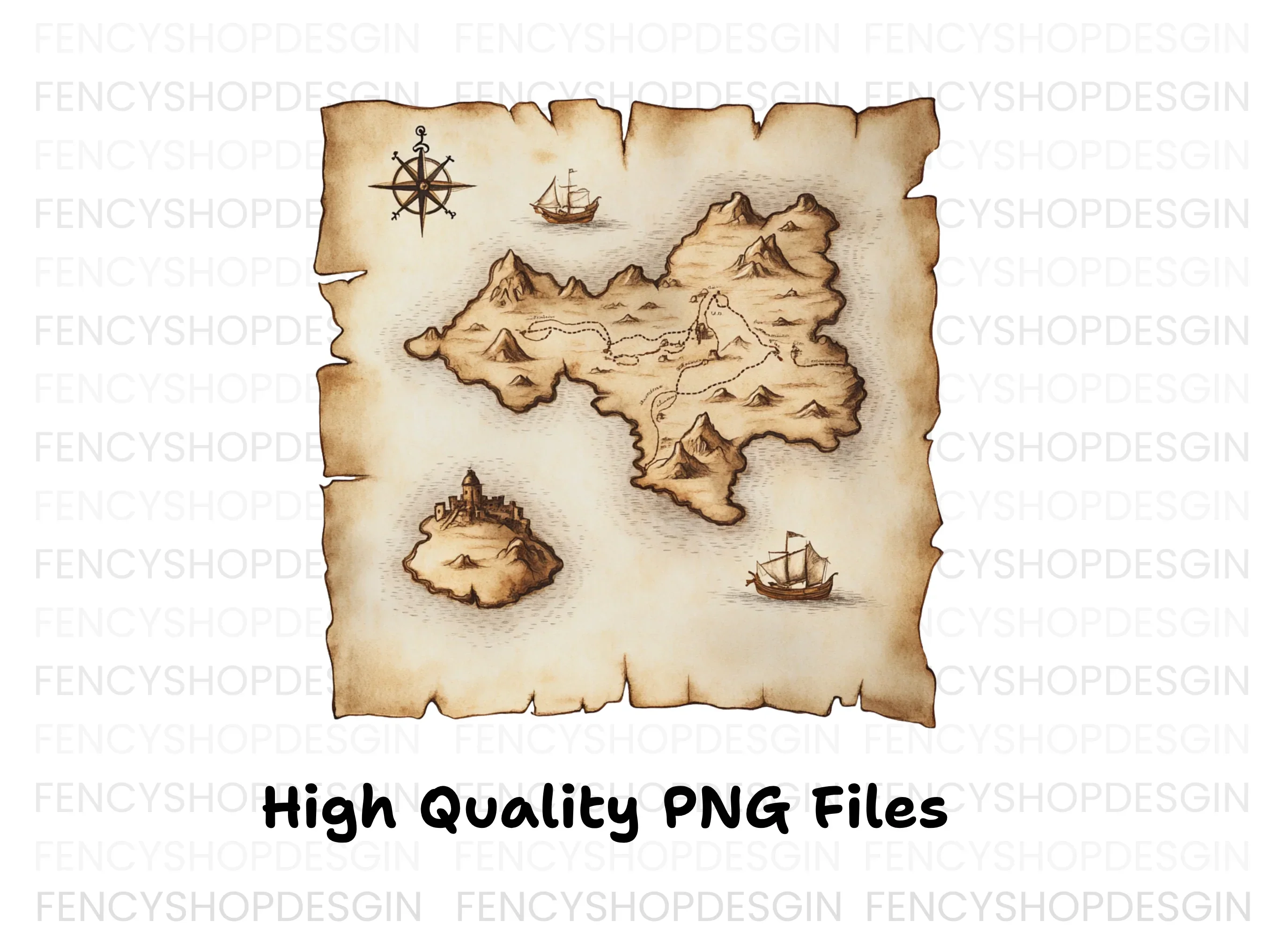 Fantasy World Map Clipart Bundle - Image 2