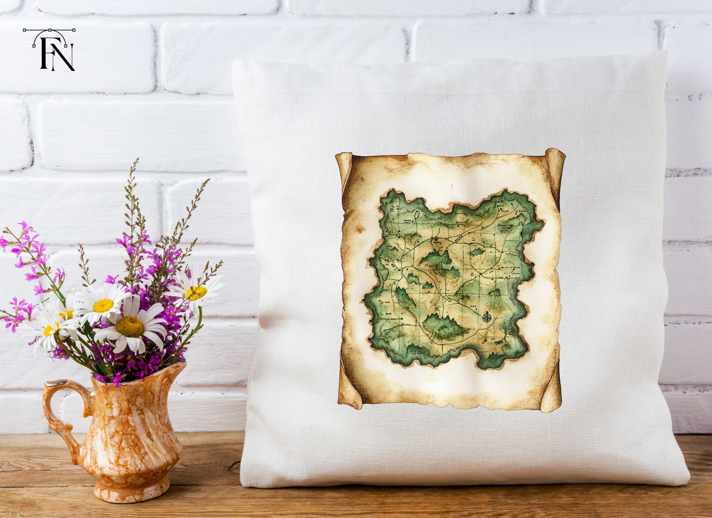 Fantasy World Map Scroll Clipart Bundle - Image 3