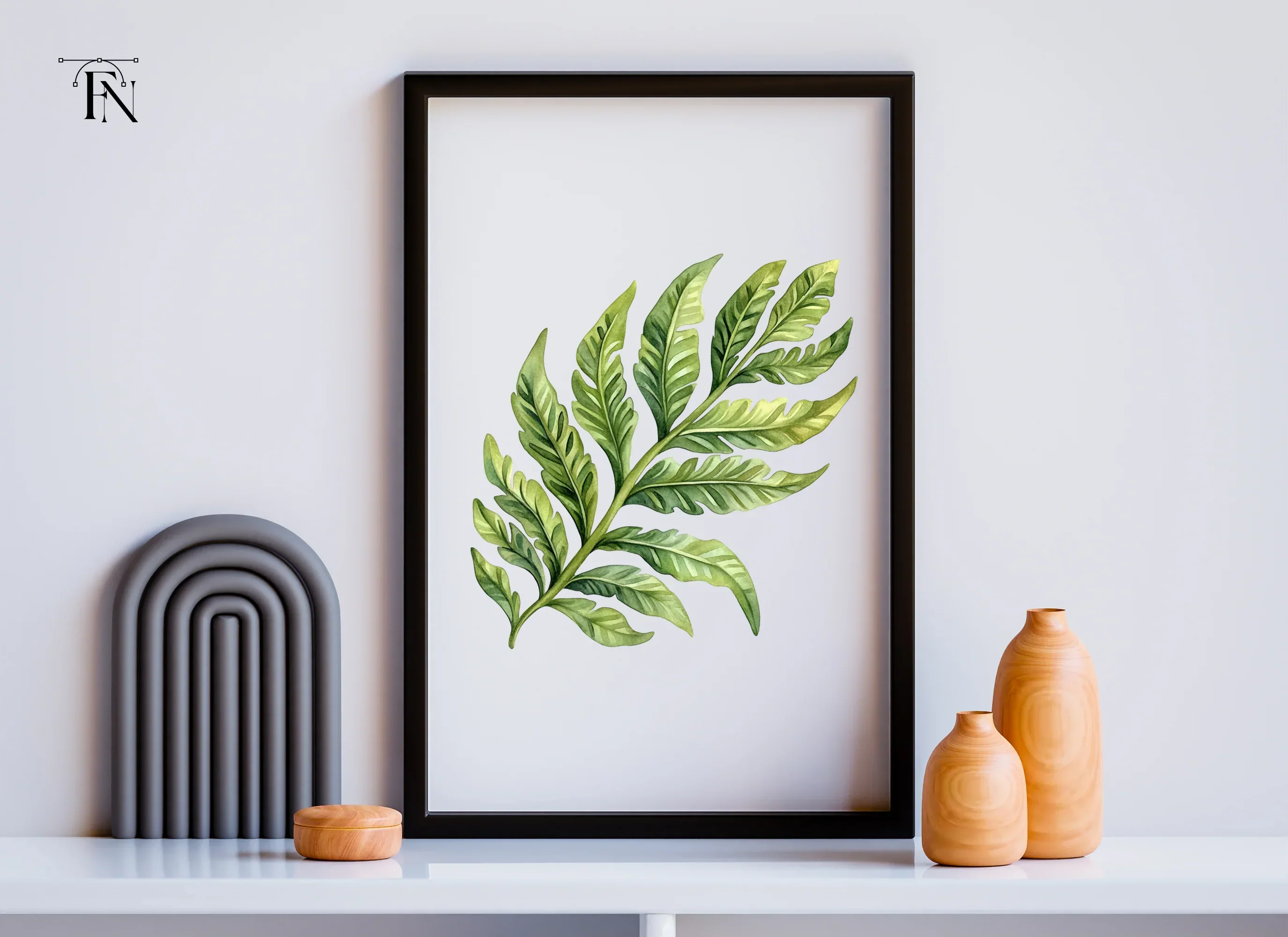 Fern Leaves Clipart Bundle - Image 6