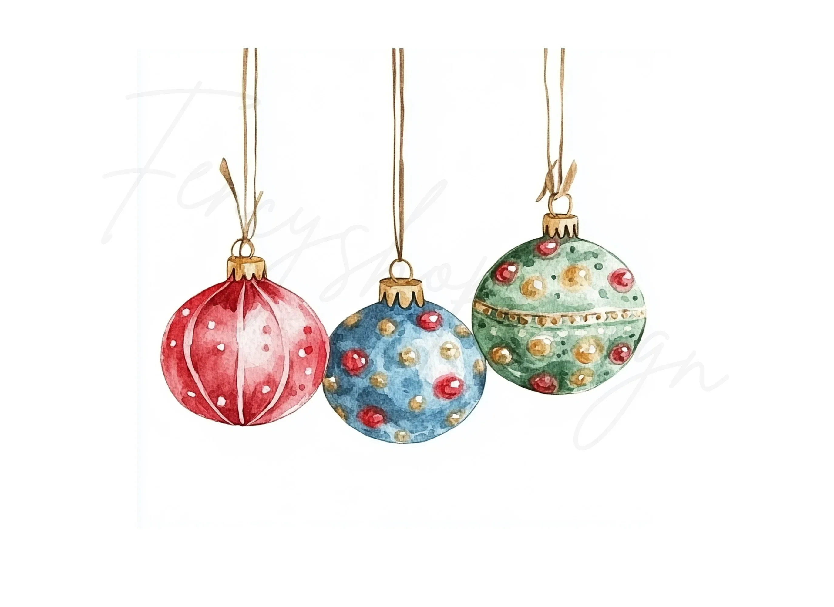 Festive Baubles Clipart Bundle - Image 2