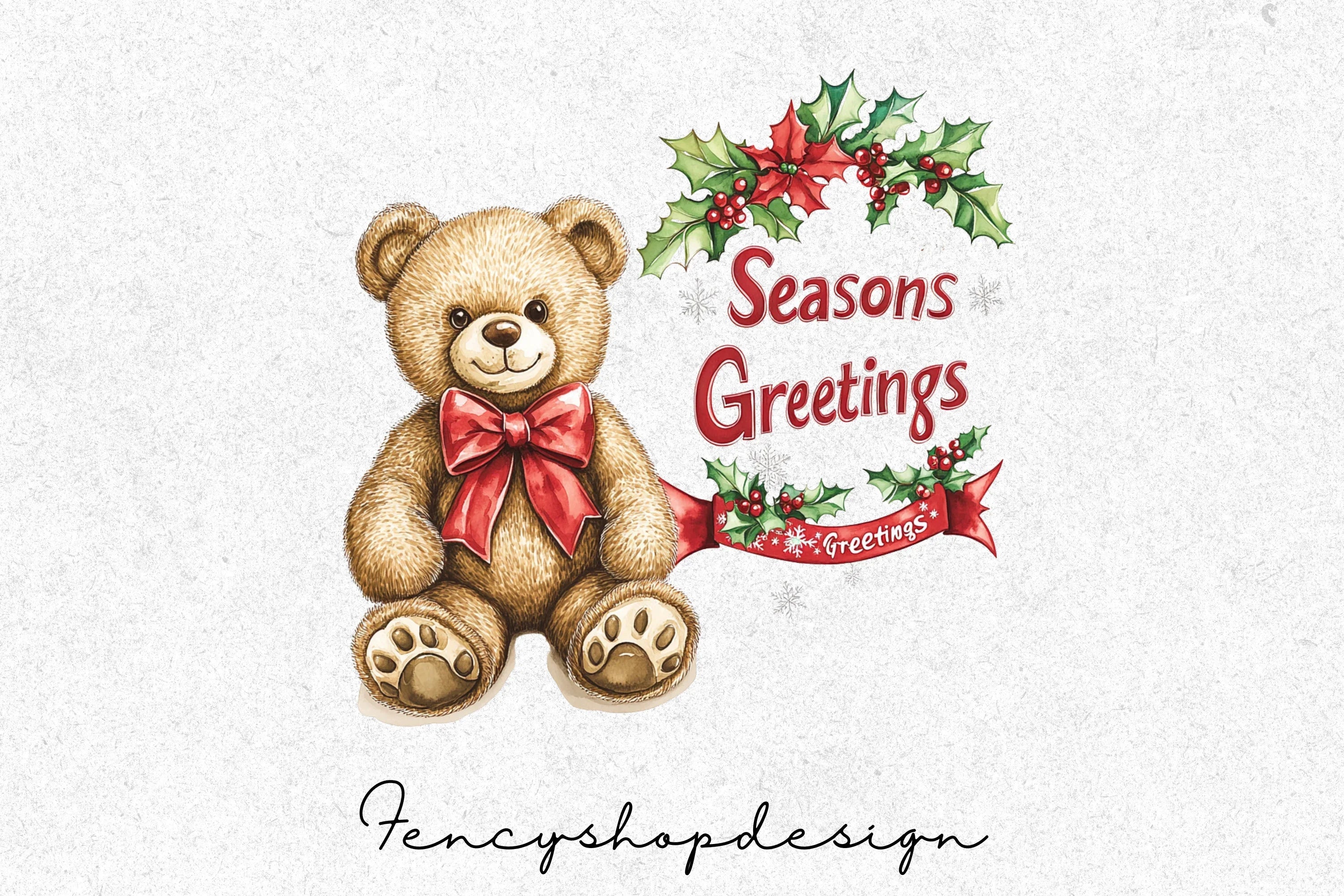 Festive Christmas Holiday Clipart Bundle - Image 4