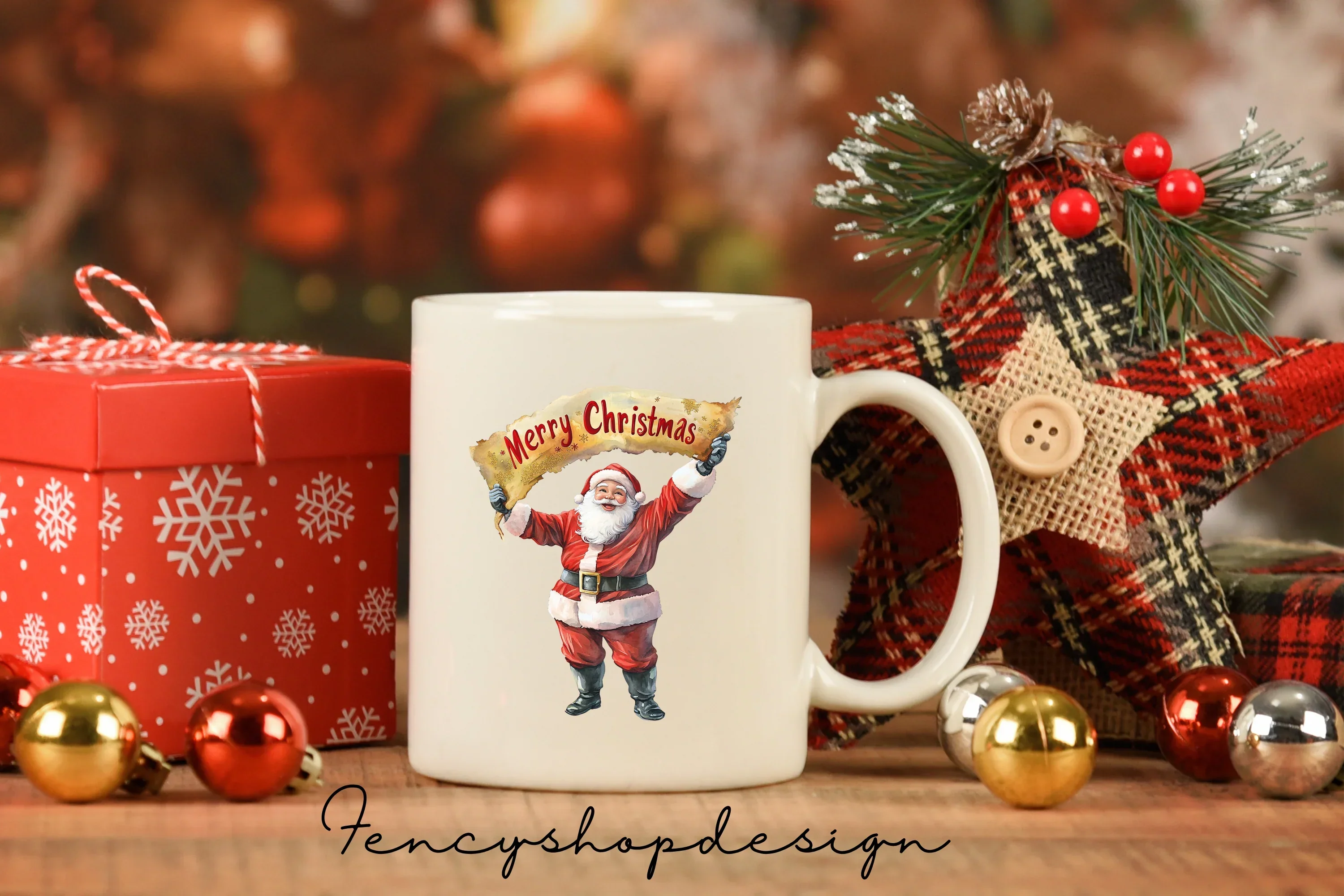 Festive Christmas Holiday Clipart Bundle - Image 7