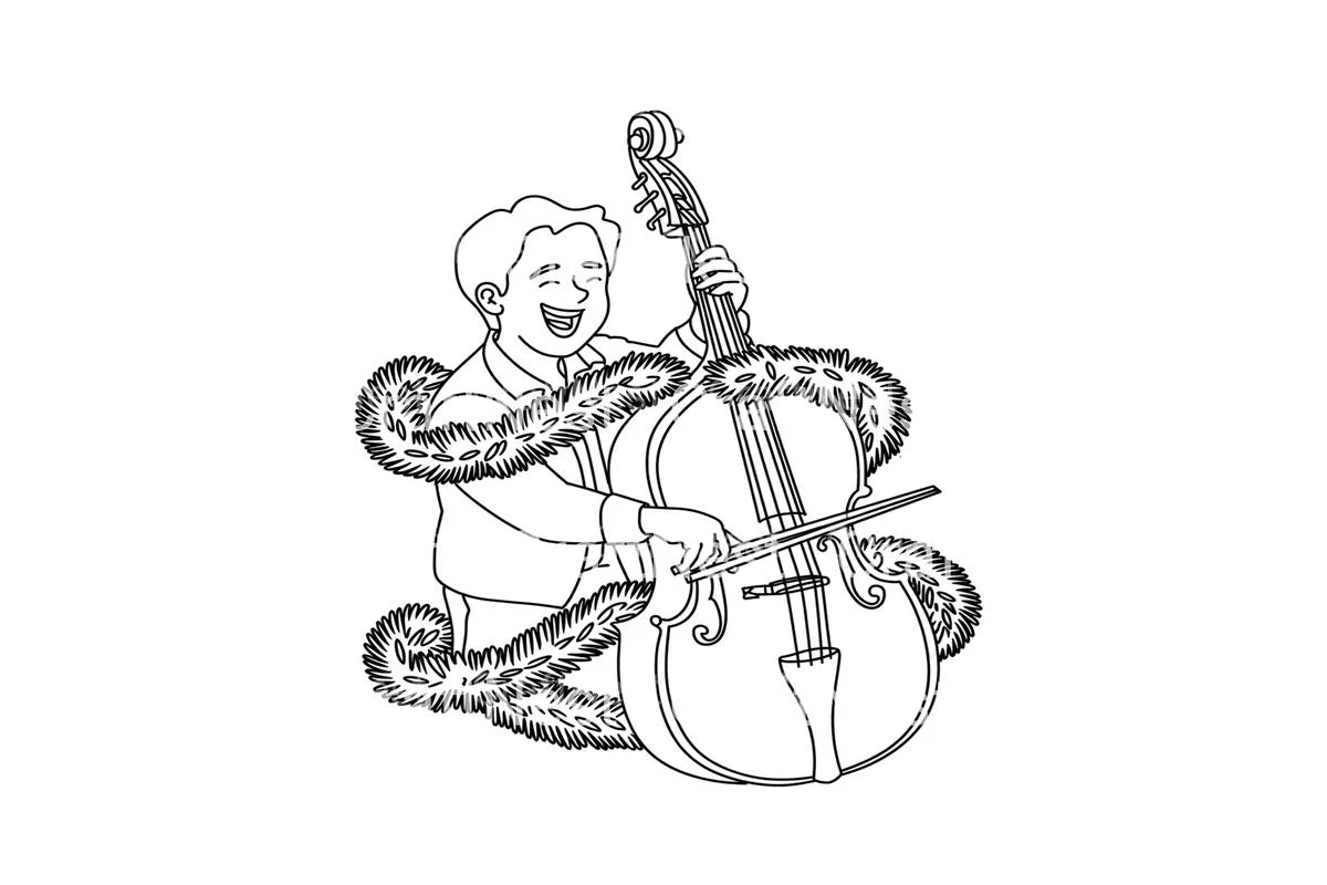 Festive Christmas Music Coloring Books - Image 4
