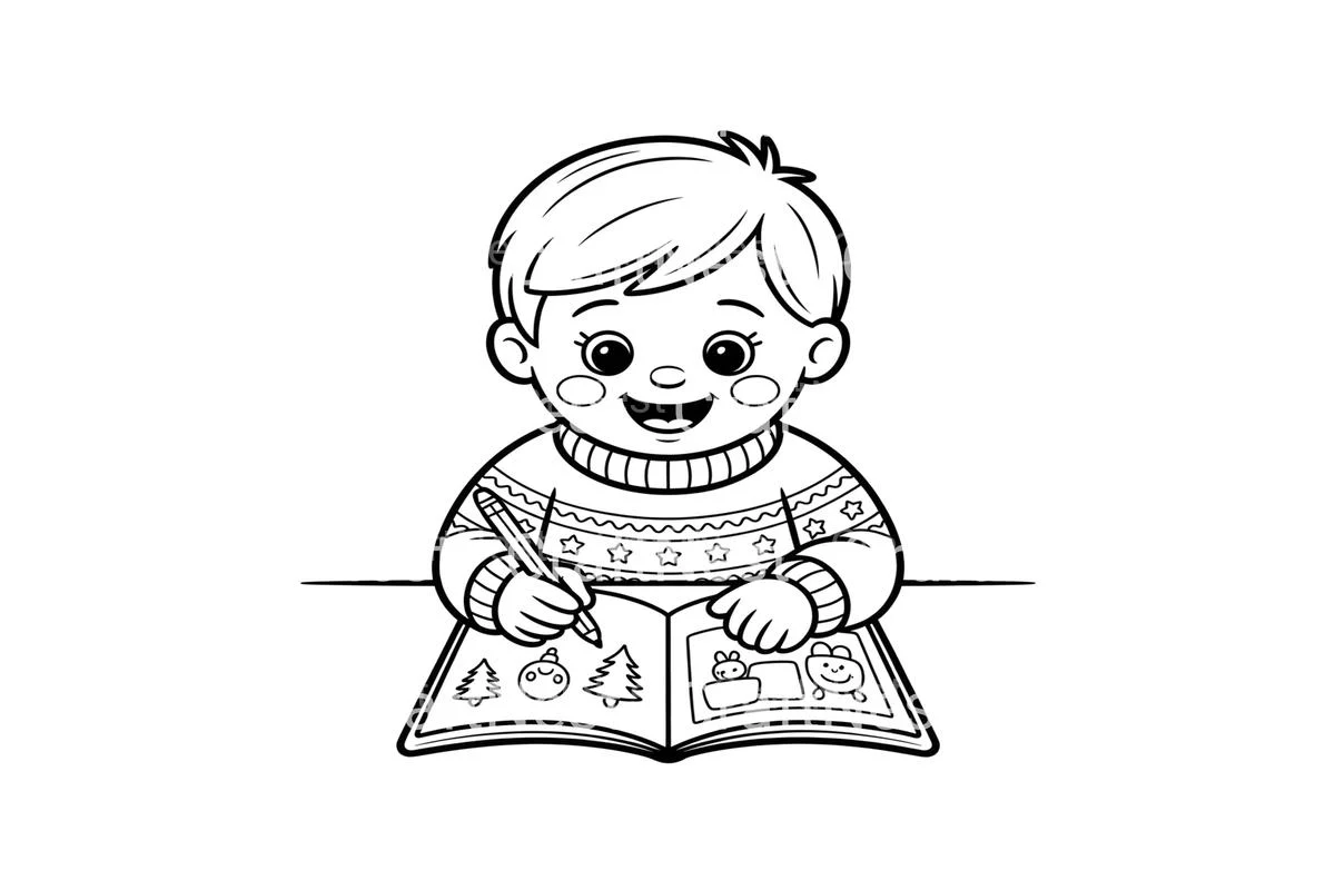 Festive Christmas SweaterPlanner Coloring Books - Image 3