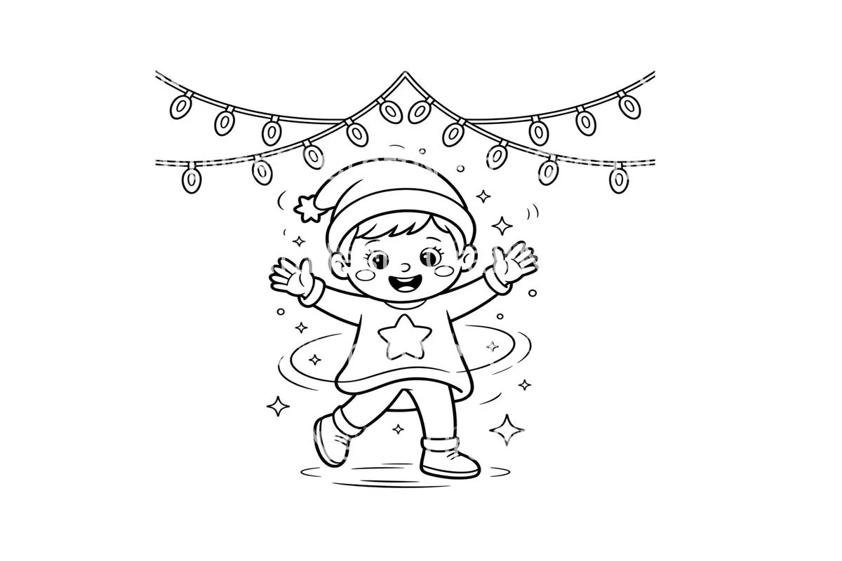 Festive Kids Christmas Coloring Books - Image 2