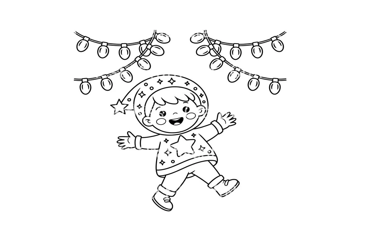 Festive Kids Christmas Coloring Books - Image 4